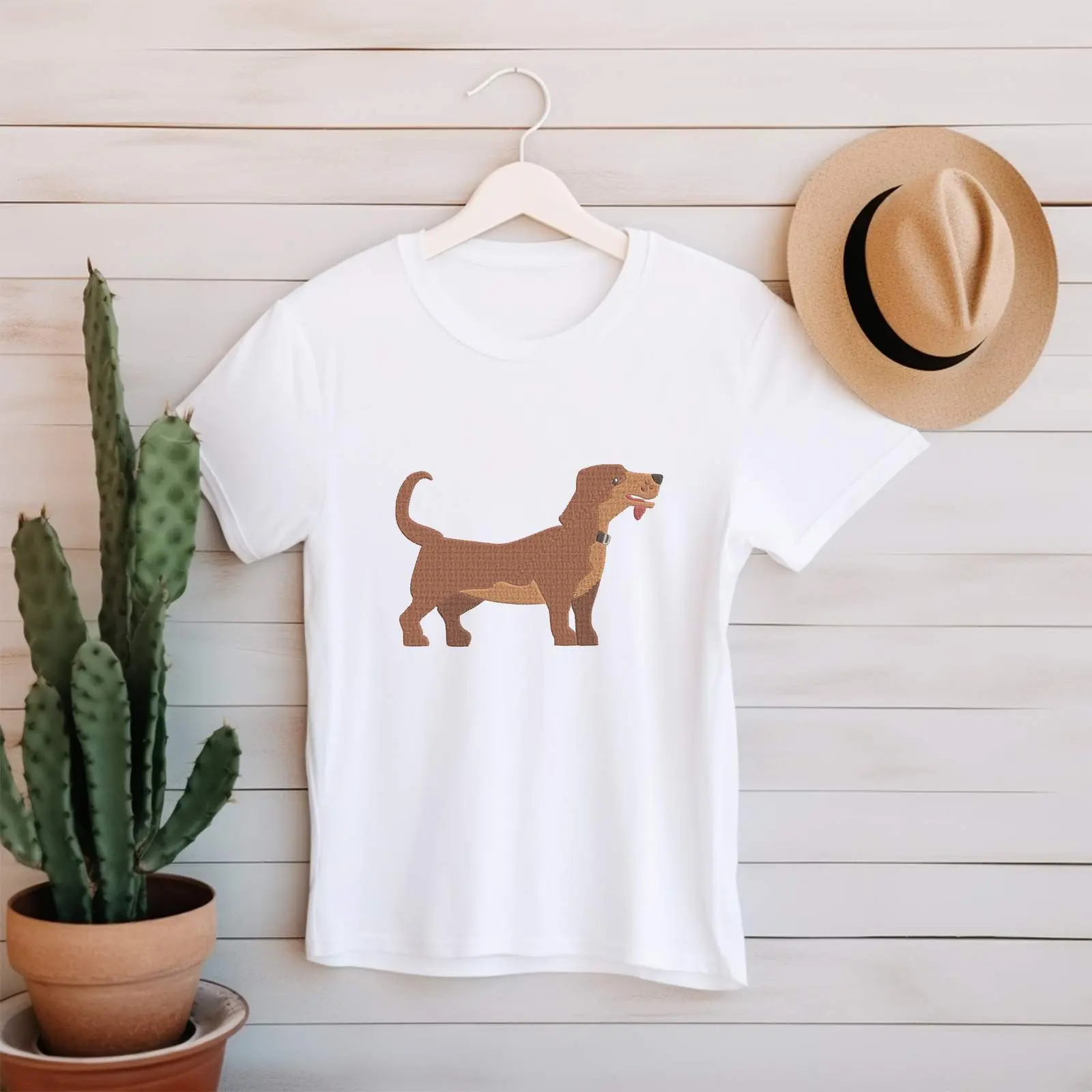 Dachshund Dog Machine Embroidery Design Bundle | Cute Doxie Files thumbnail 5