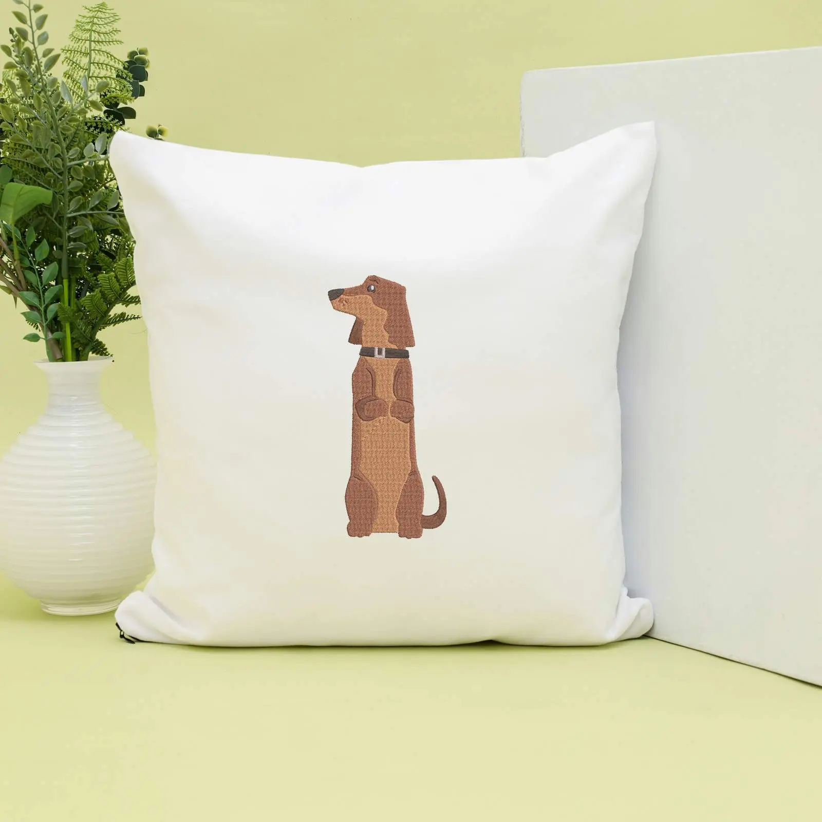 Dachshund Dog Machine Embroidery Design Bundle | Cute Doxie Files thumbnail 7