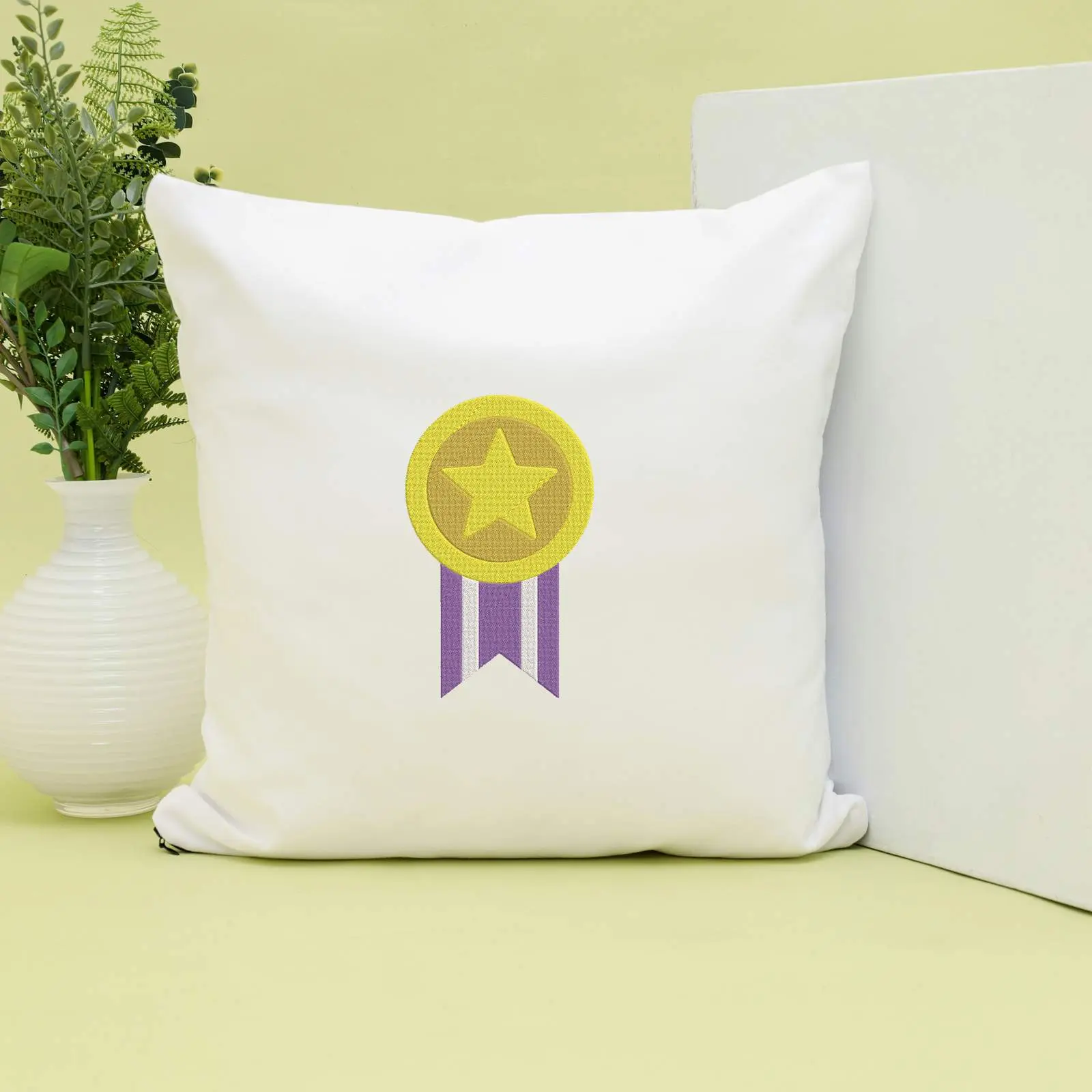 Award Medal Machine Embroidery Design Bundle | Ribbon Badge File thumbnail 6