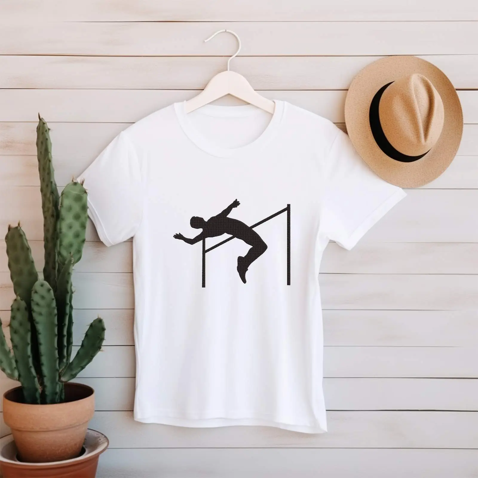 Athletics Machine Embroidery Design Bundle | Pole Vault Silhouette Files thumbnail 3