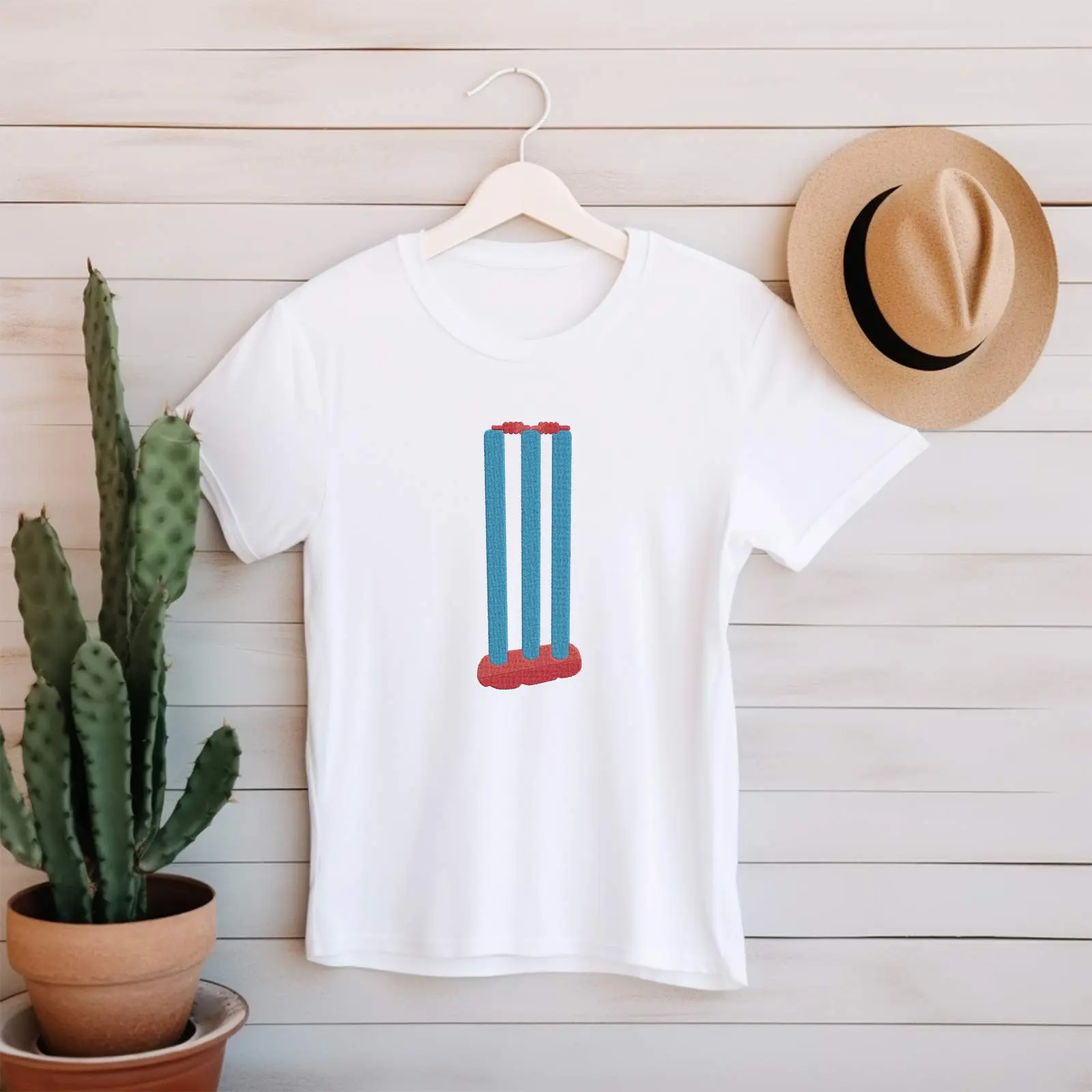 Cricket Stumps Machine Embroidery Design Bundle | Wicket Sports Files thumbnail 4