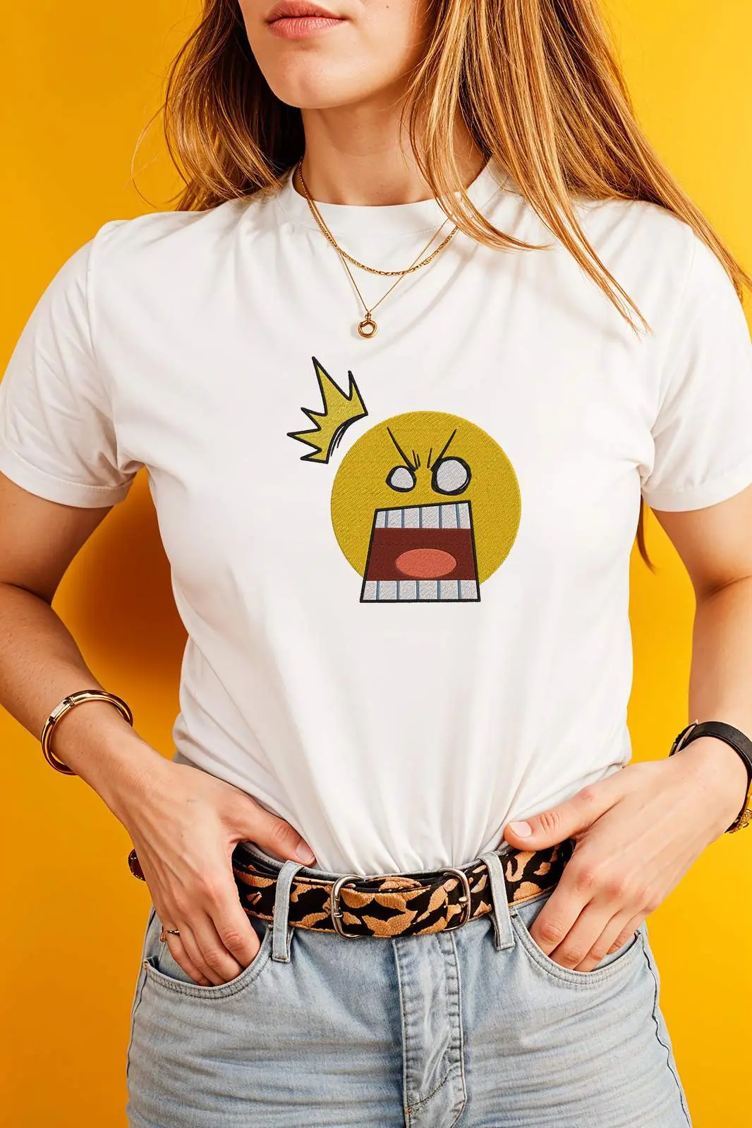 Emoji Machine Embroidery Design Bundle | Cute Smiley Face Files thumbnail 2