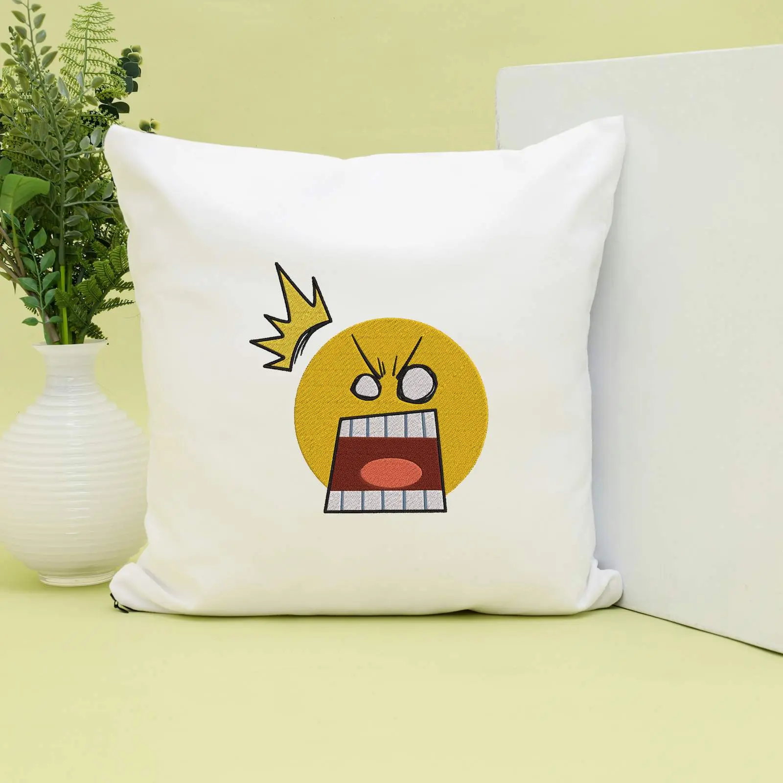 Emoji Machine Embroidery Design Bundle | Cute Smiley Face Files thumbnail 5