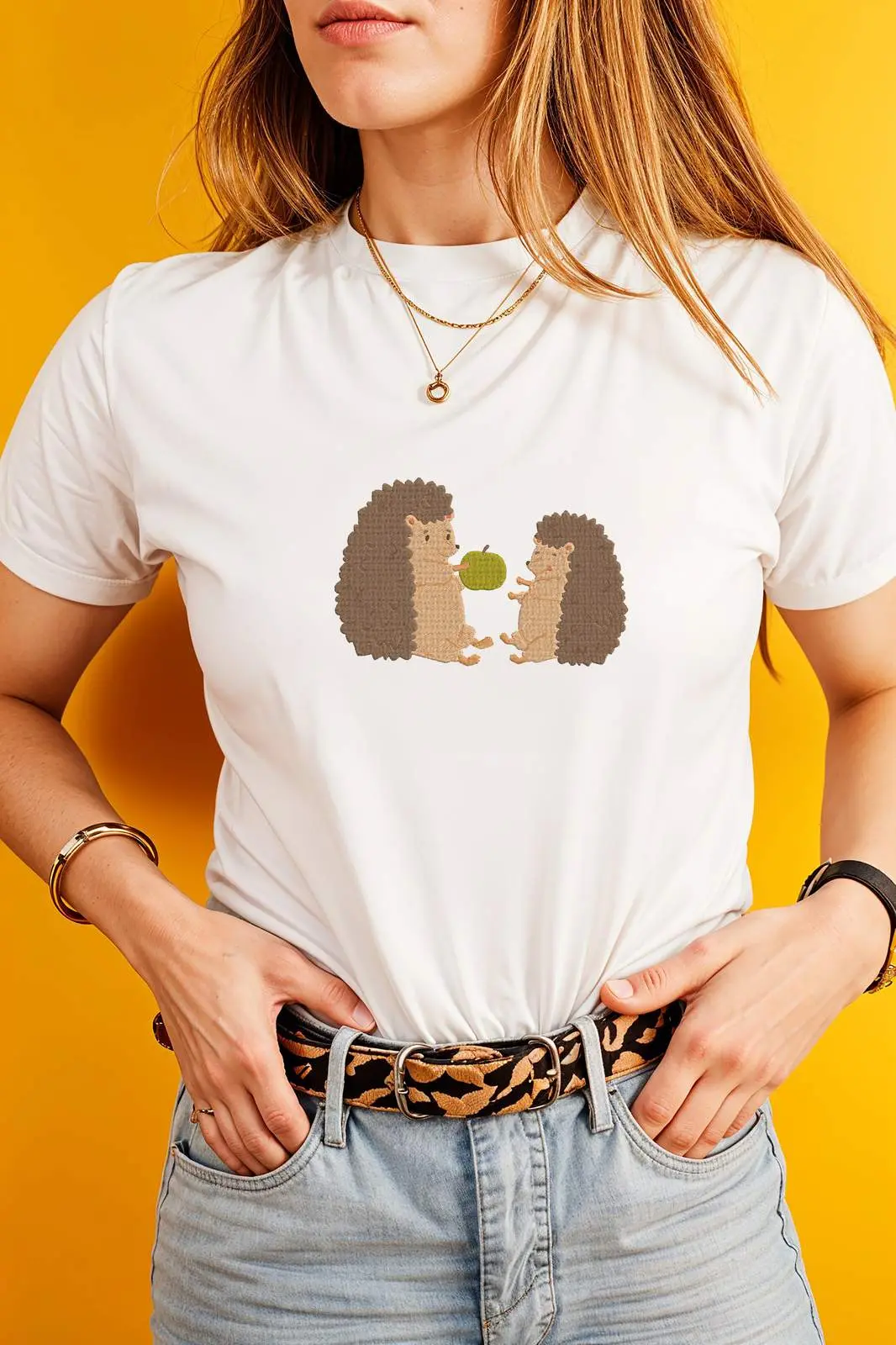 Cute Hedgehog Machine Embroidery Design Bundle | Fall Animal Files thumbnail 3