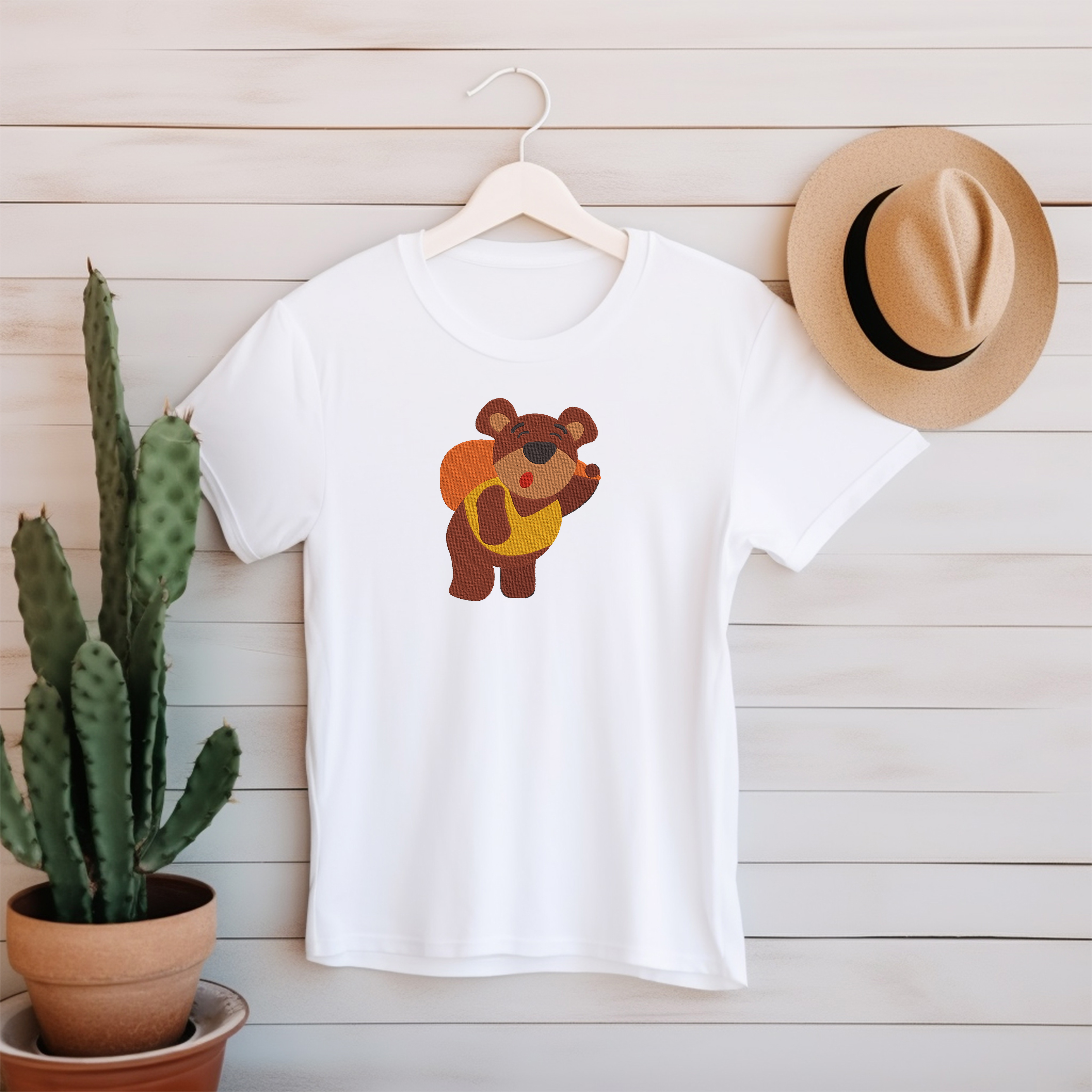 Bear Embroidery Bundle, Cute Bear Character Machine Embroidery Design Files, Funny Animal Bear Embroidery, Instant Download thumbnail 4