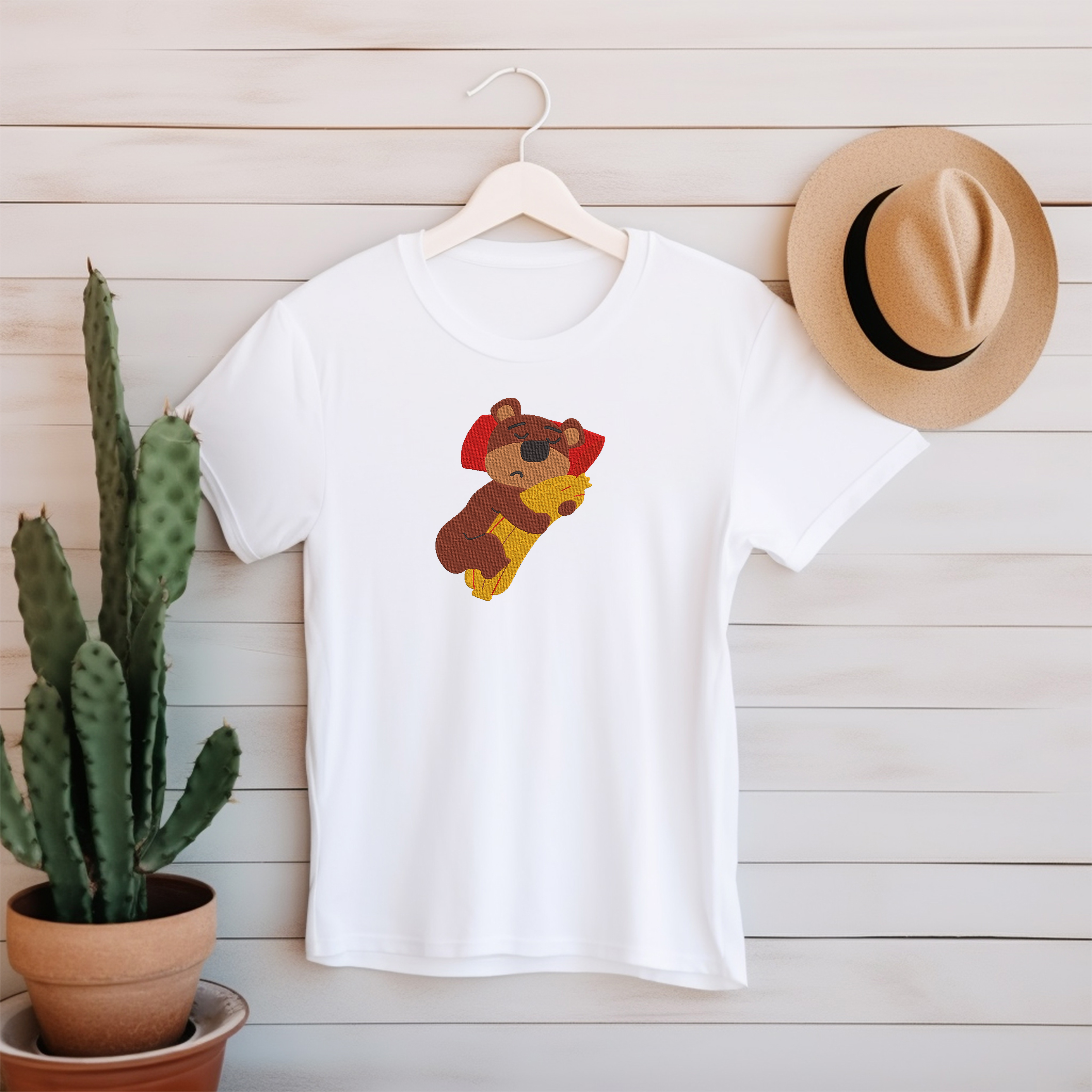 Bear Embroidery Bundle, Cute Bear Character Machine Embroidery Design Files, Funny Animal Bear Embroidery, Instant Download thumbnail 5