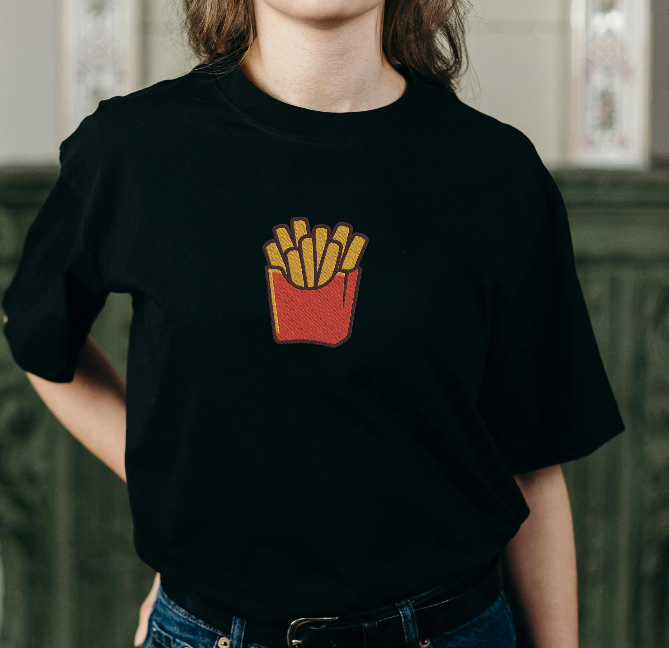 Fast Food Embroidery Bundle, Burger Pizza Fries Machine Embroidery Design Files, Snack Food Embroidery Set, Instant Download thumbnail 6