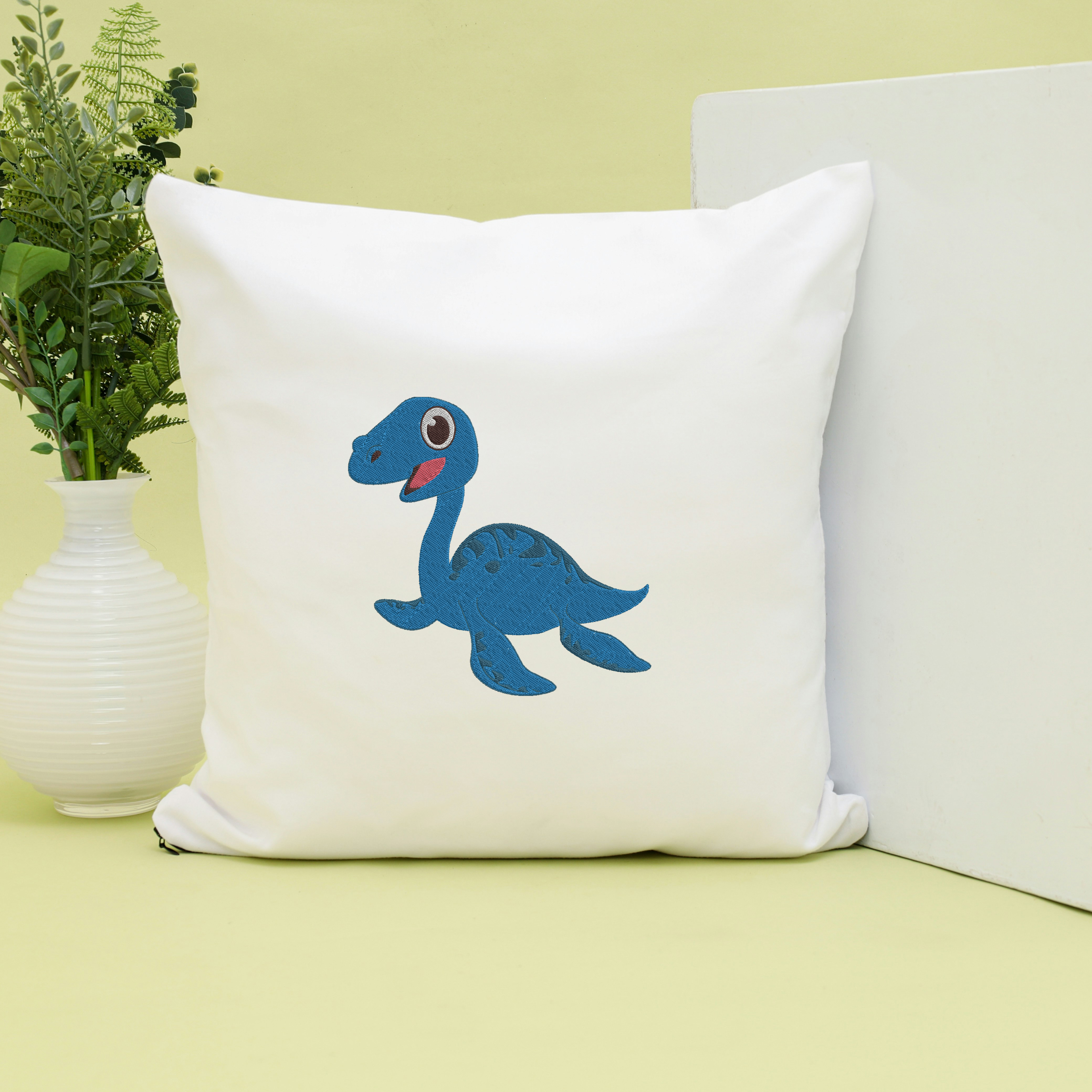 Dinosaur Embroidery Bundle, Cute Dino Machine Embroidery Design Files, Kids Cartoon Dinosaur Embroidery Set, Instant Download thumbnail 5