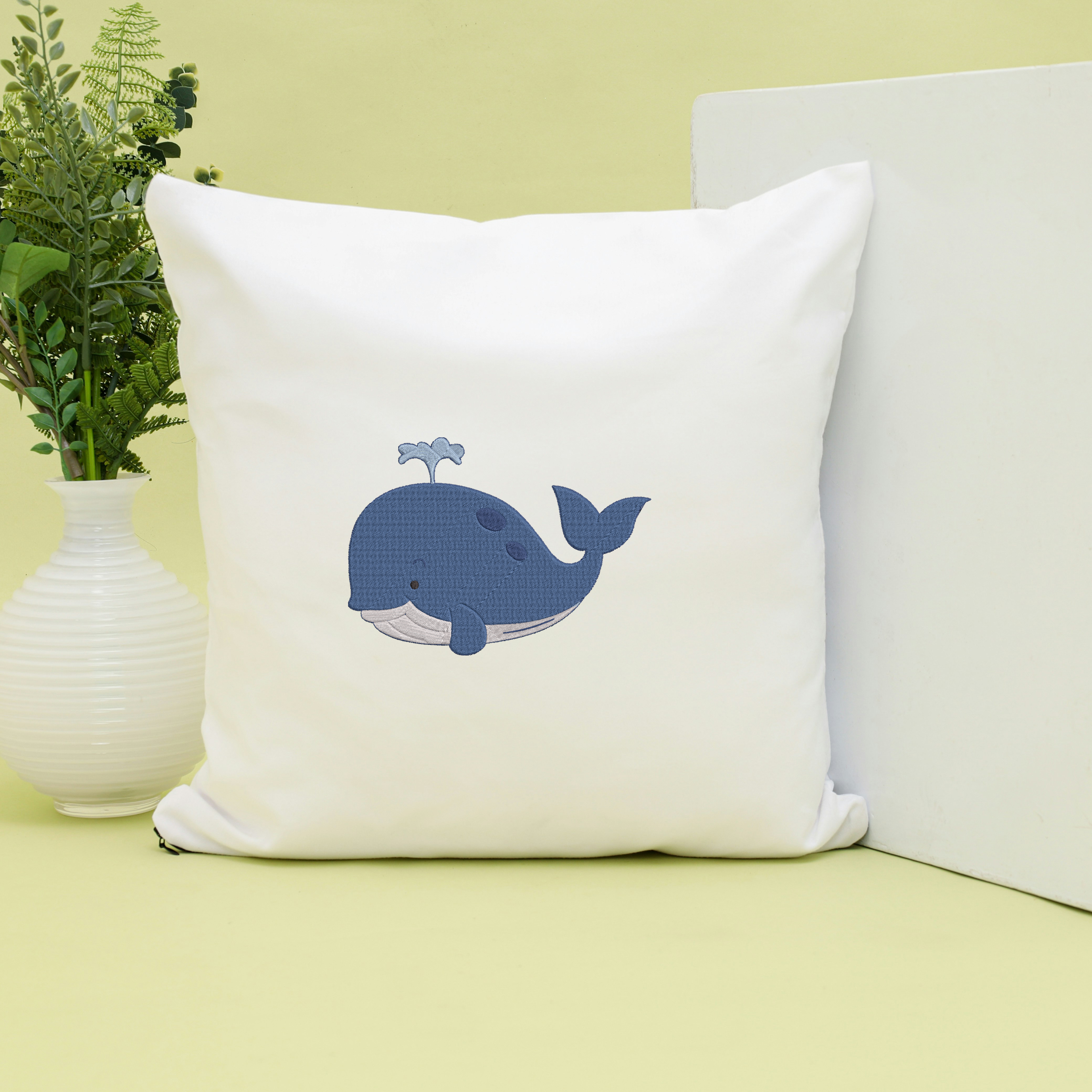 Sea Animal Embroidery Design Bundle, Cute Ocean Life Machine Embroidery Files, Whale Fish Octopus Jellyfish Narwhal, Instant Download thumbnail 4