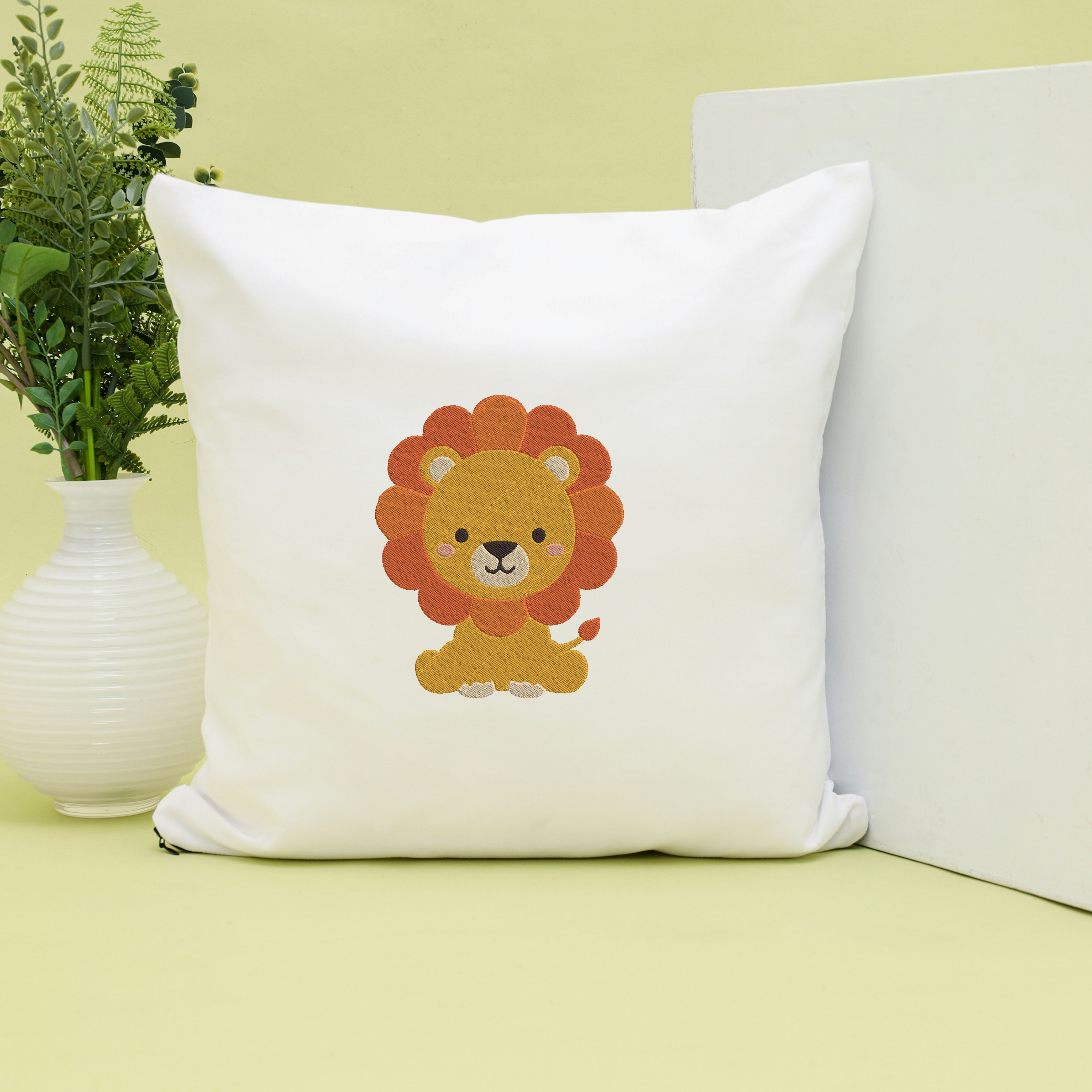 Safari Animal Embroidery Design Bundle, Cute Jungle Animal Machine Embroidery Files, Lion Monkey Tiger Elephant Giraffe, Instant Download thumbnail 5