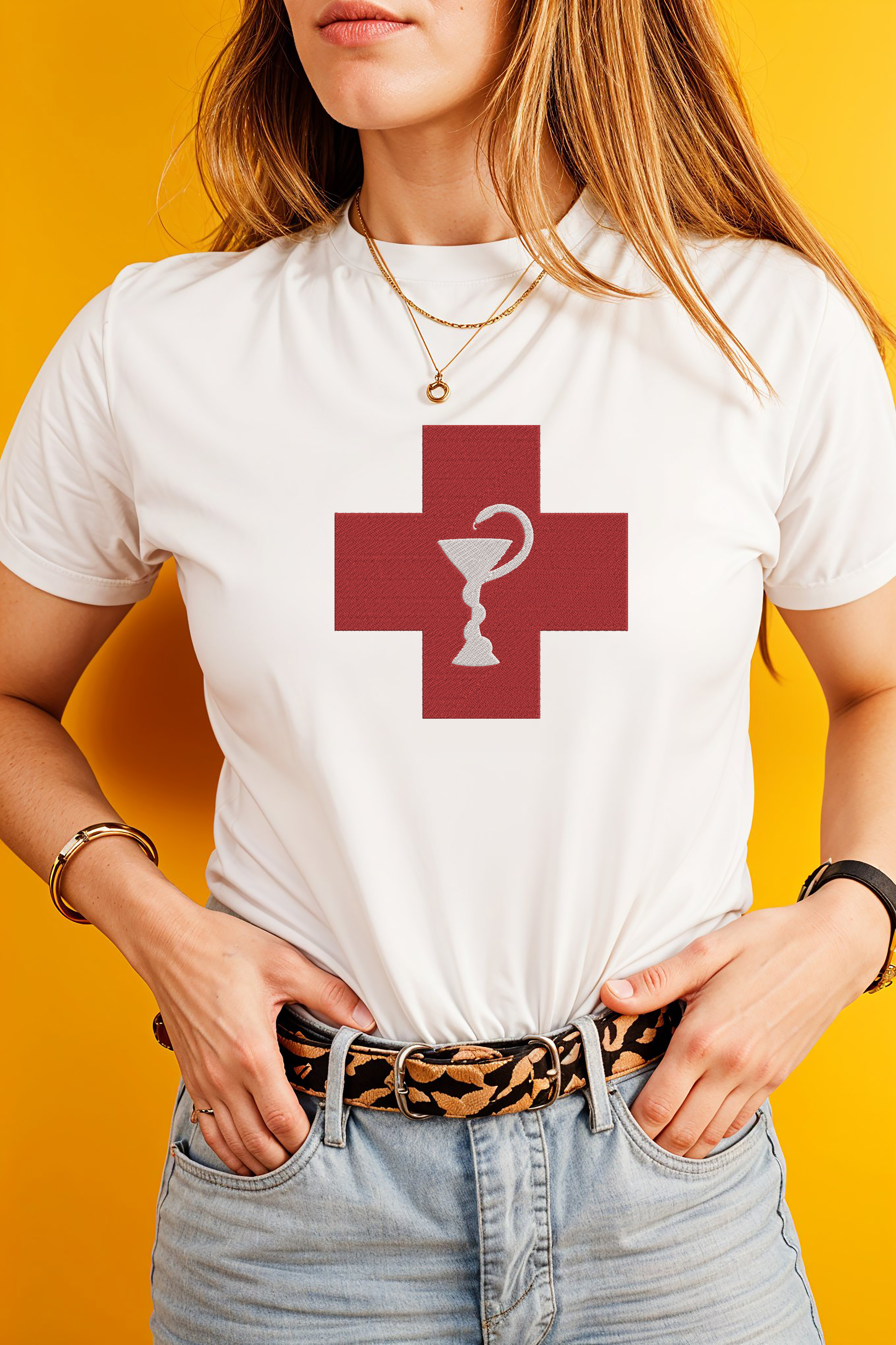 Medical Symbol Embroidery Bundle, EMS EMT Nurse Doctor Embroidery Design, Star of Life Red Cross Pharmacy Symbol File, Instant Download thumbnail 3