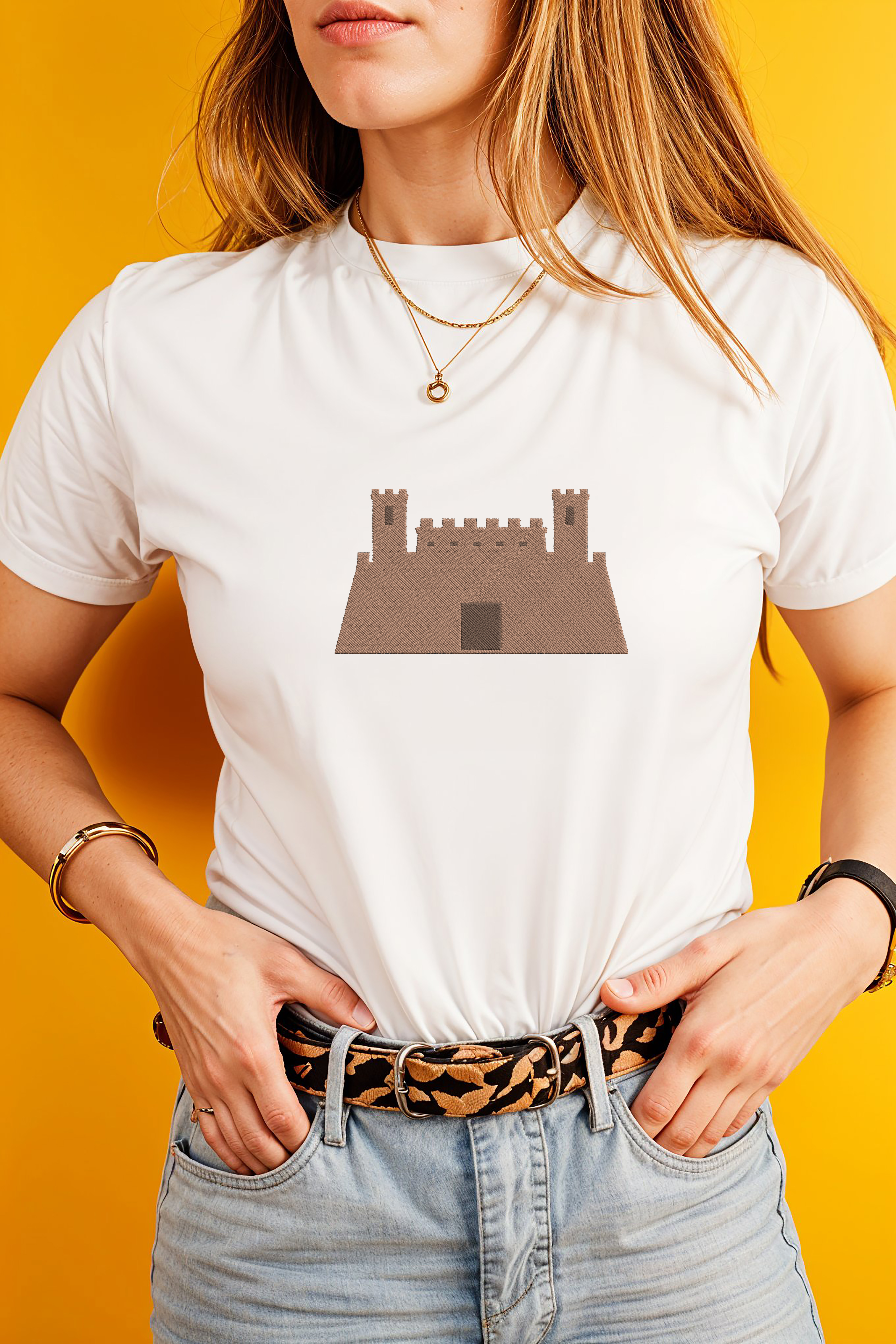 Castle Embroidery Bundle, Medieval Castle Embroidery Design, Fairytale Fortress Embroidery Files, Kingdom Castle, Instant Download thumbnail 2