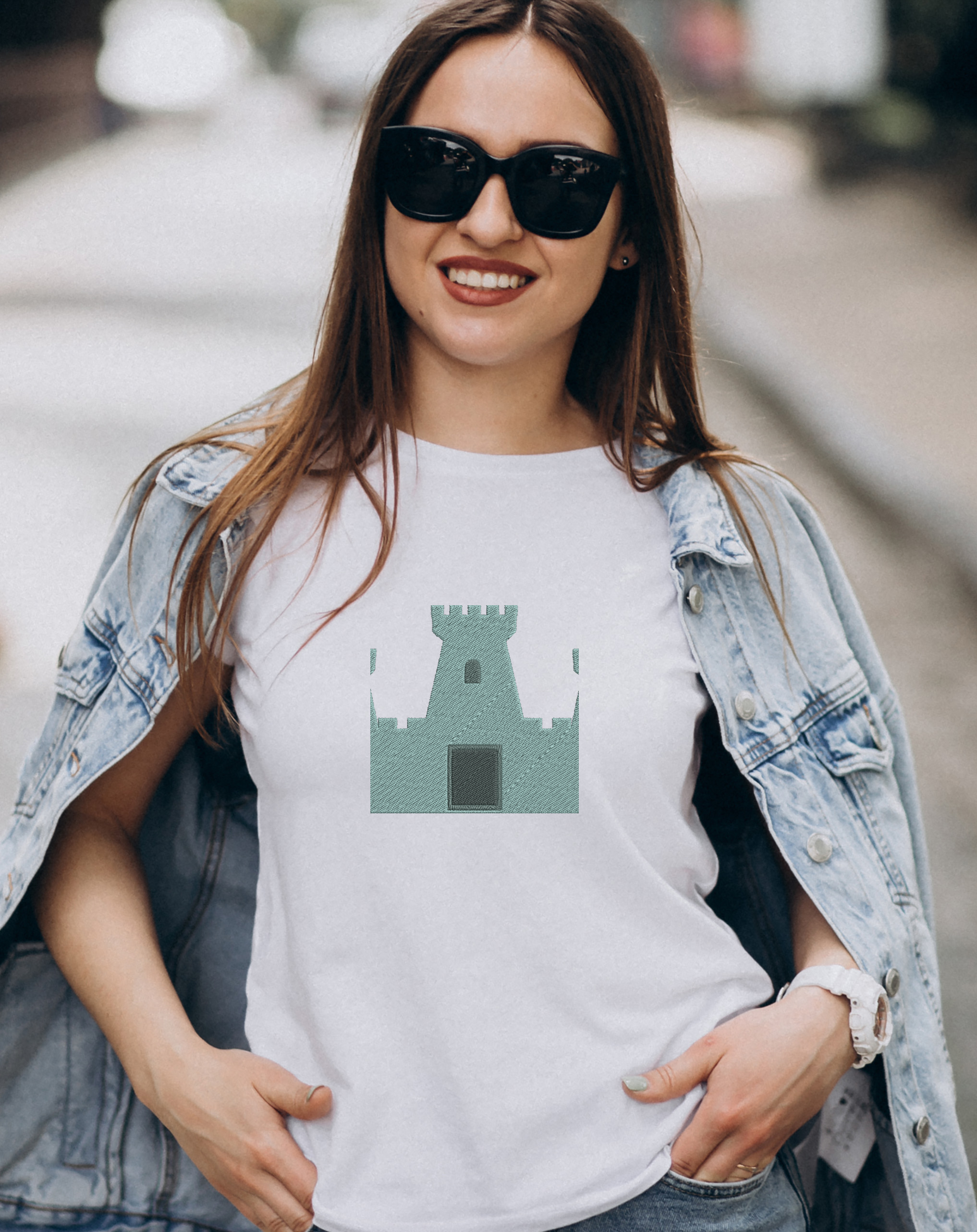 Castle Embroidery Bundle, Medieval Castle Embroidery Design, Fairytale Fortress Embroidery Files, Kingdom Castle, Instant Download thumbnail 4