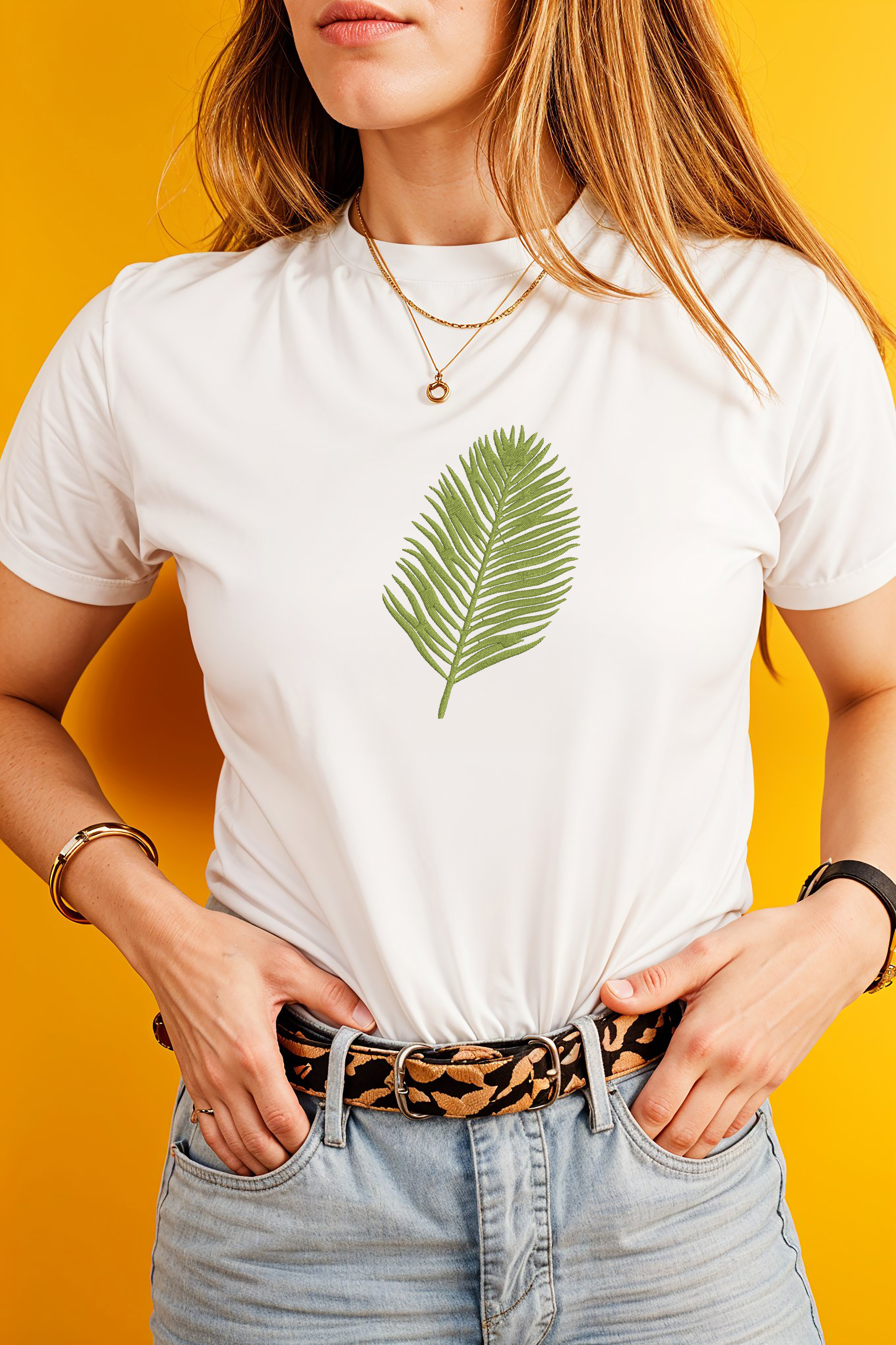 Tropical Leaf Embroidery Bundle, Monstera Hibiscus Machine Embroidery Design, Palm Leaf Botanical Embroidery Files,  Instant Download thumbnail 2