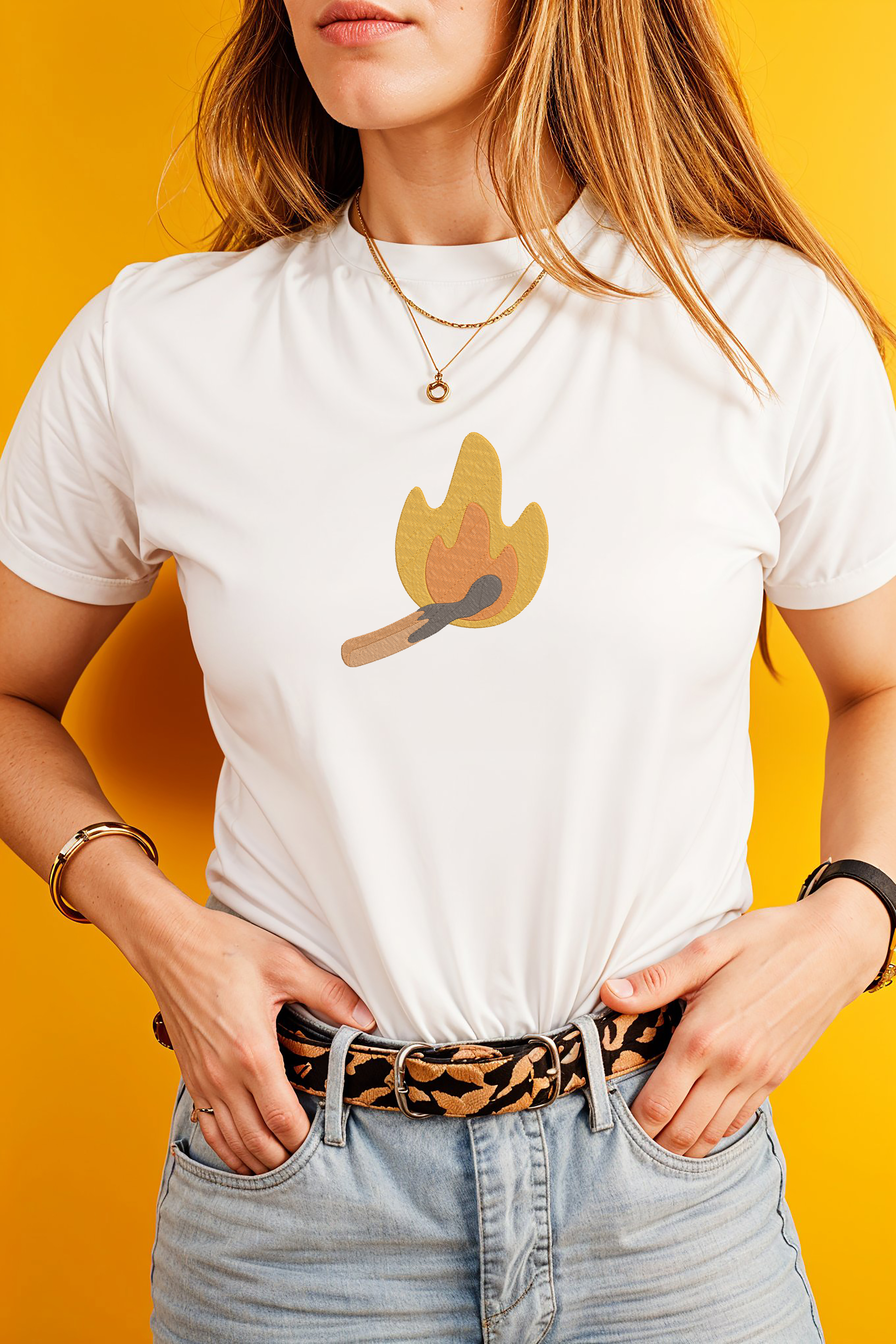 Campfire Embroidery Design Bundle, Bonfire Machine Embroidery File, Camping Fire Instant Download thumbnail 3