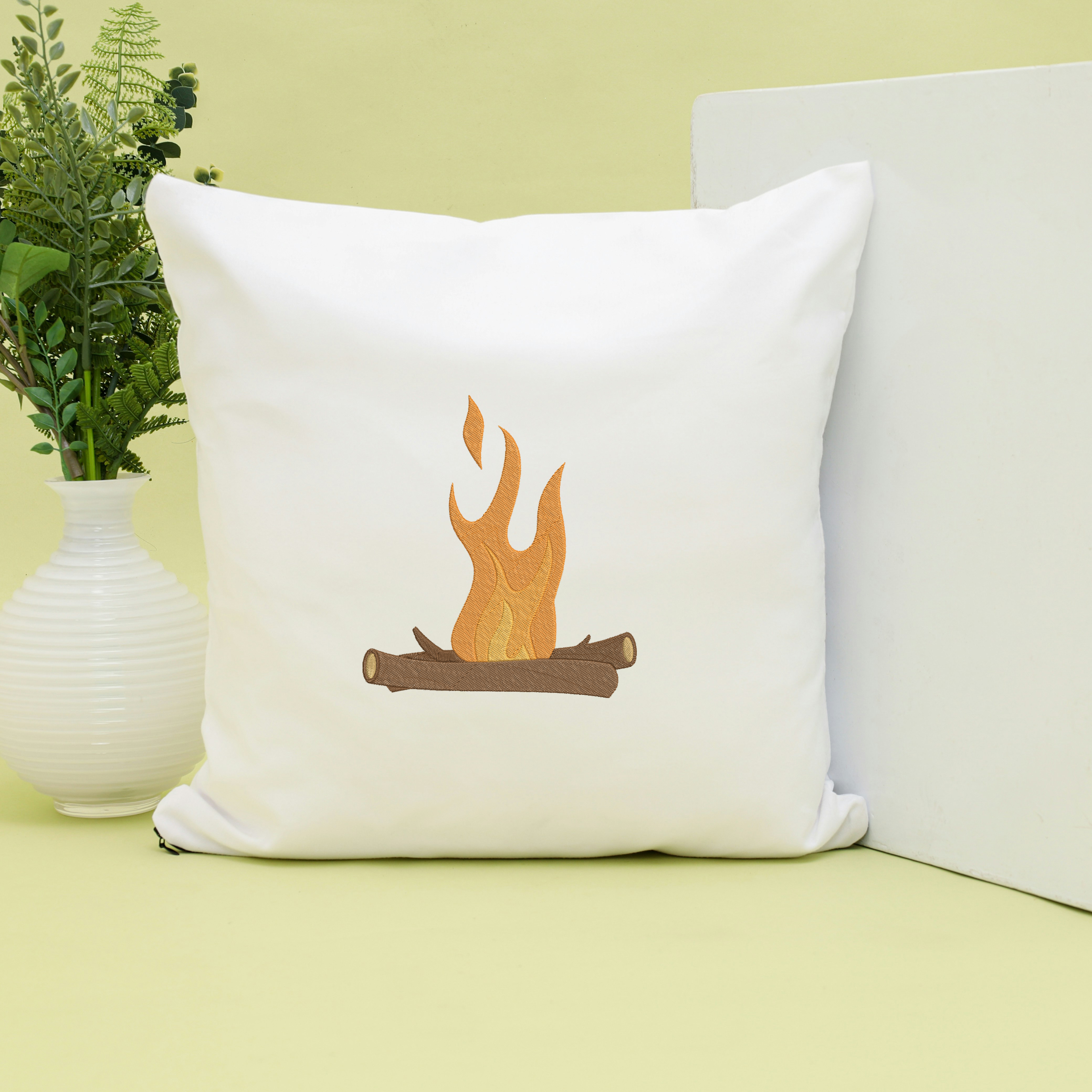 Campfire Embroidery Design Bundle, Bonfire Machine Embroidery File, Camping Fire Instant Download thumbnail 5