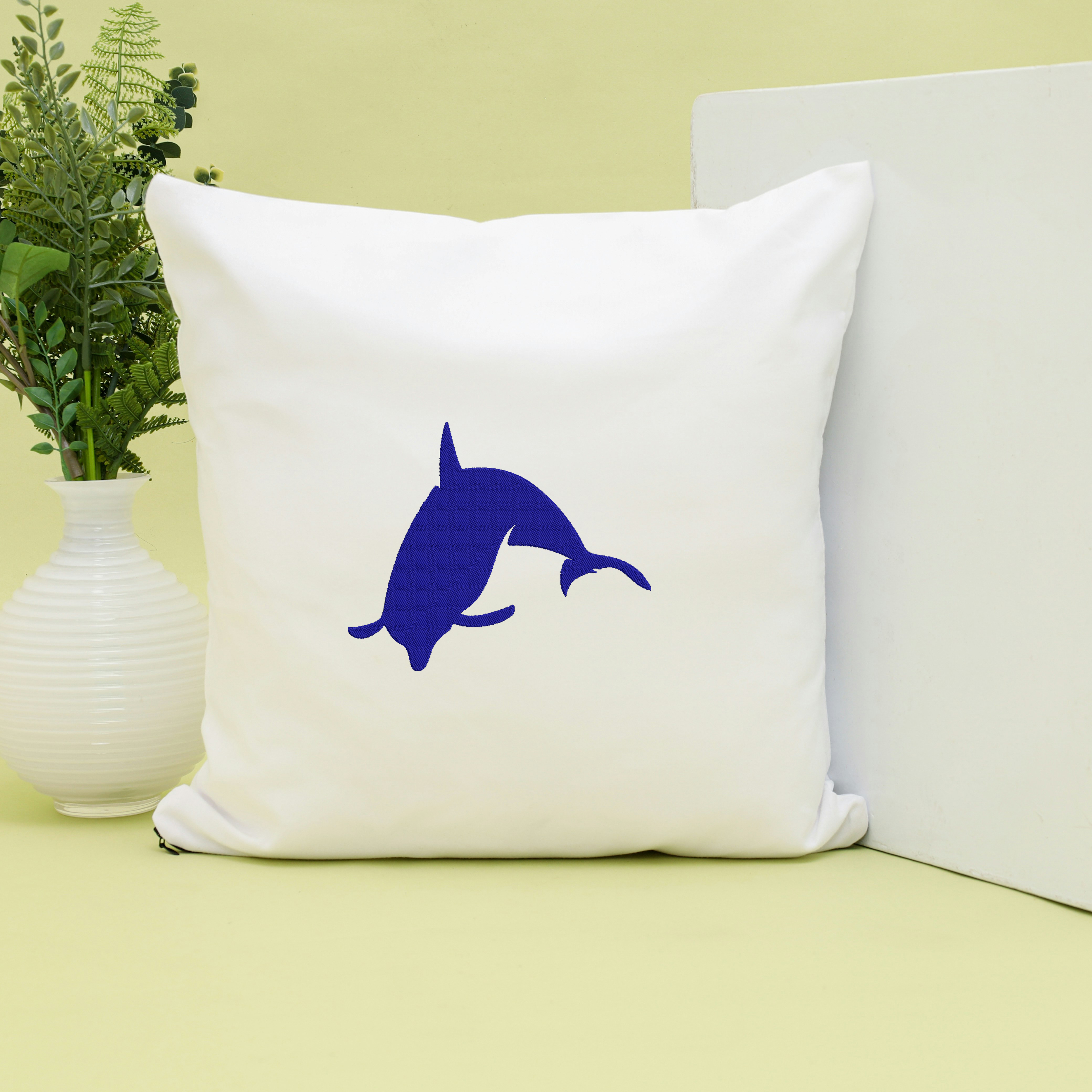 Dolphin Embroidery Bundle, Ocean Dolphin Machine Embroidery Design, Sea Animal Embroidery File, Instant Download thumbnail 2