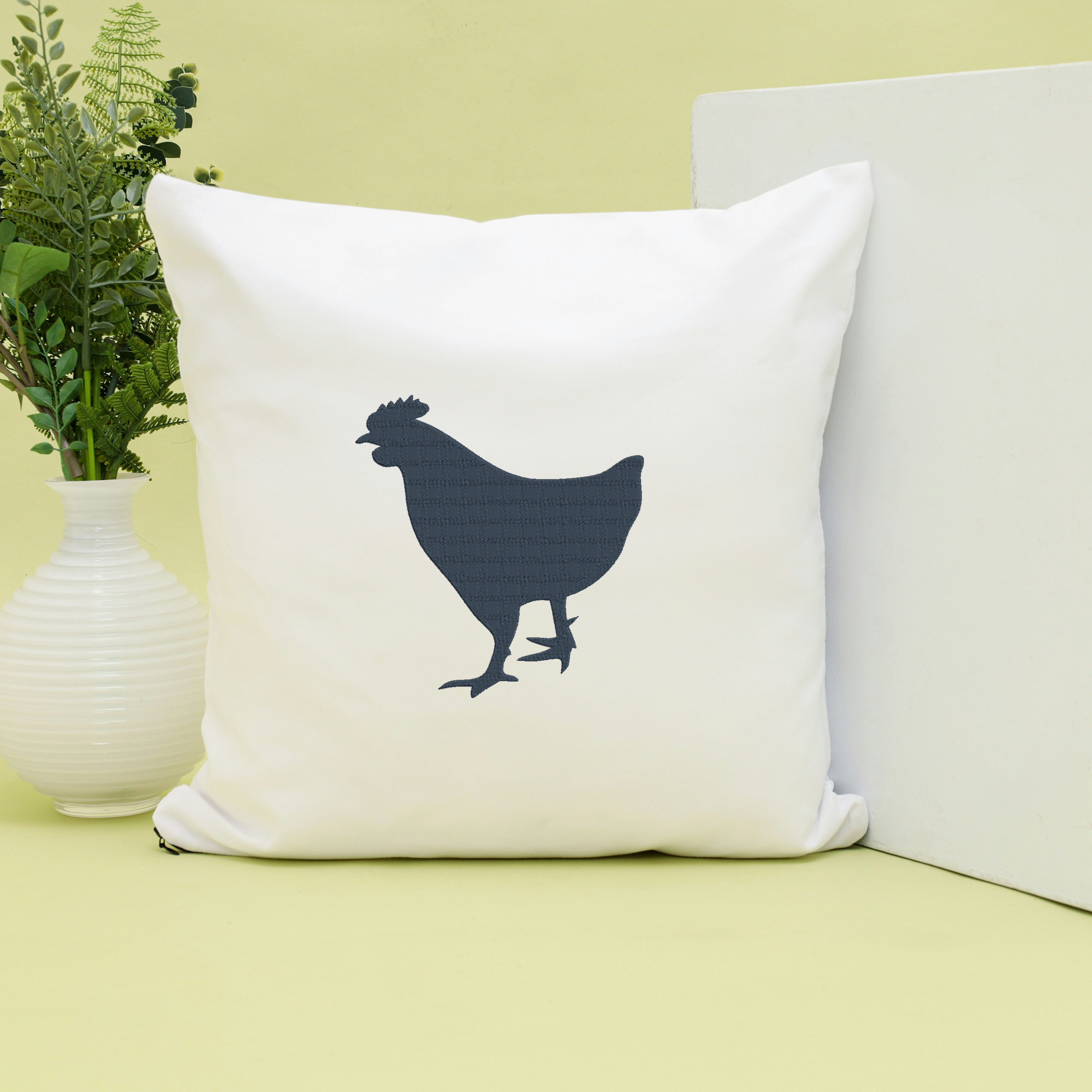 Chicken Embroidery Bundle, Farm Chicken Silhouette Machine Embroidery Design, Hen Rooster Embroidery File, Instant Download thumbnail 4
