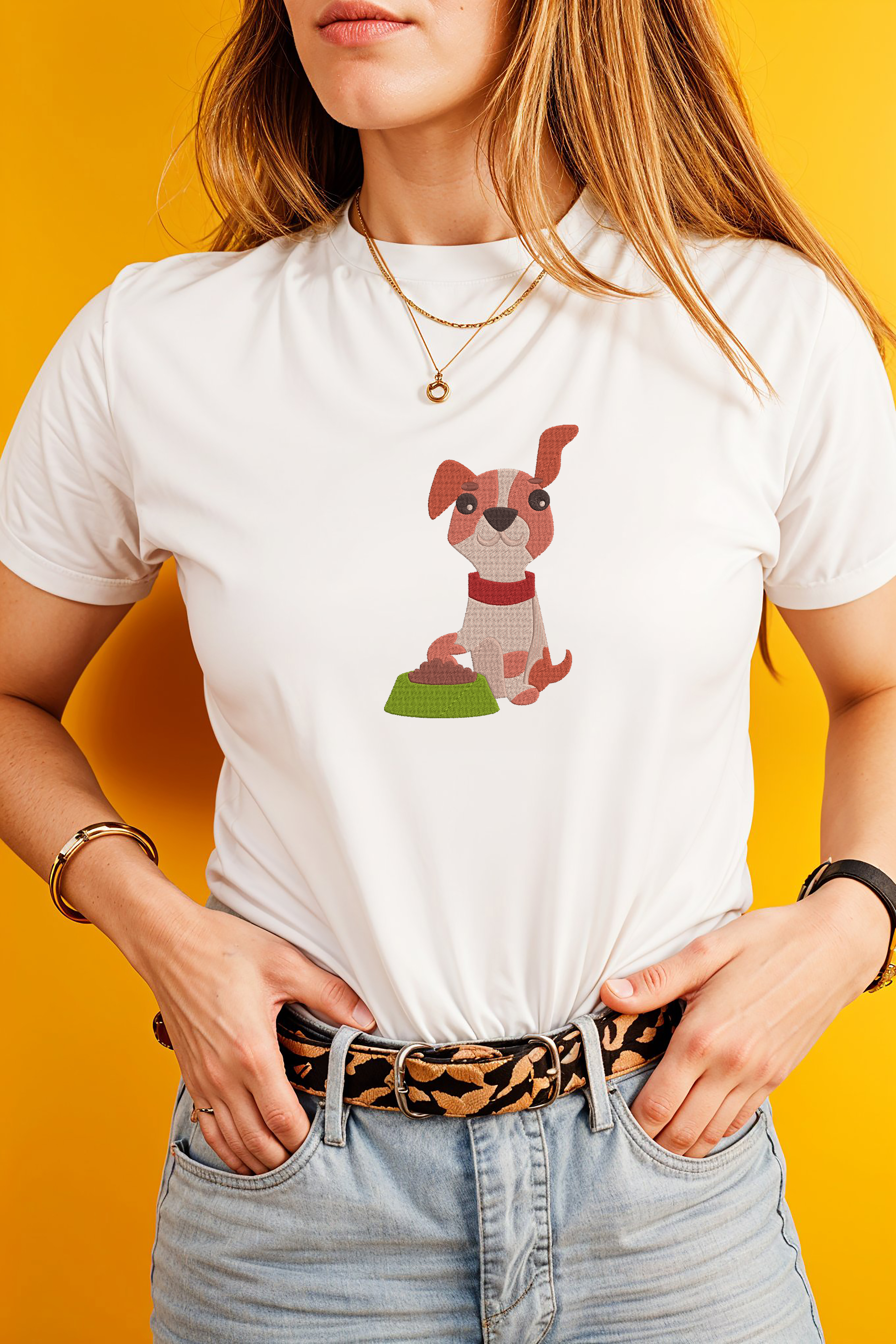 Cute Dog Embroidery Design Bundle, Puppy Playing Ball Bone Machine Embroidery File, Instant Download thumbnail 2