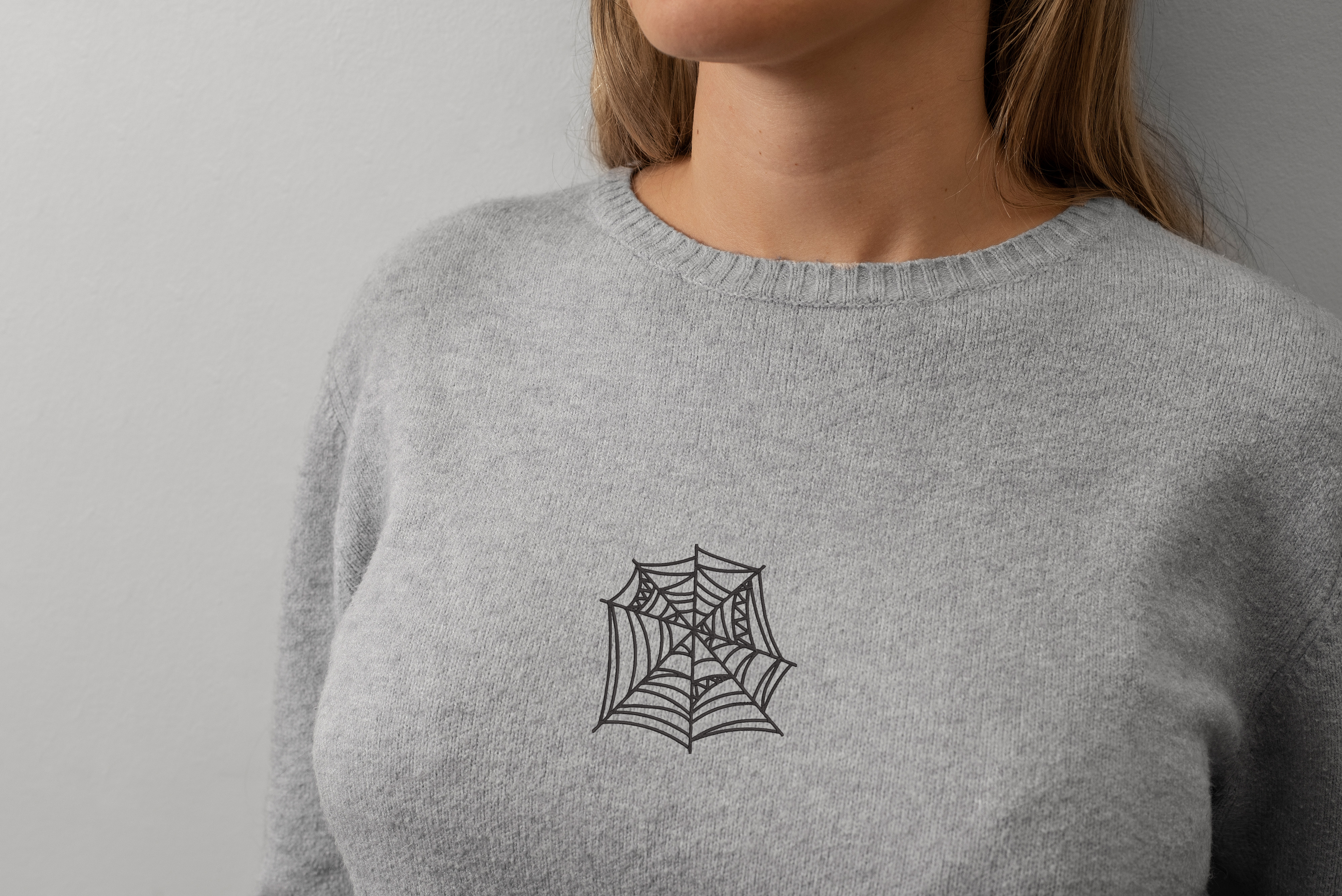 Spider Web Embroidery Design Bundle, Halloween Web Machine Embroidery File, Cobweb Embroidery Pattern, Spooky Embroidery, Instant Download thumbnail 9