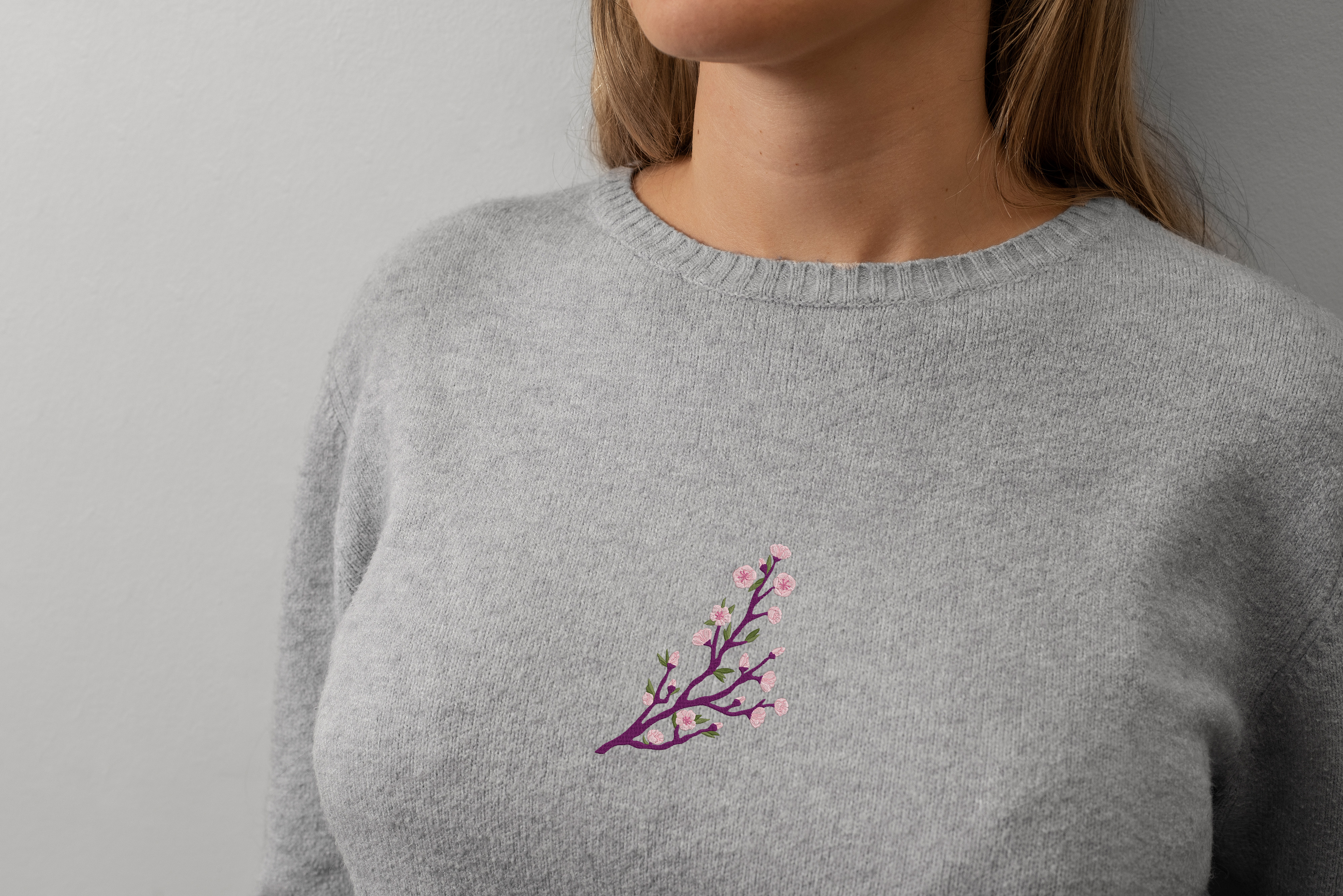 Cherry Blossom Embroidery Design Bundle, Sakura Tree Machine Embroidery, Instant Download thumbnail 8
