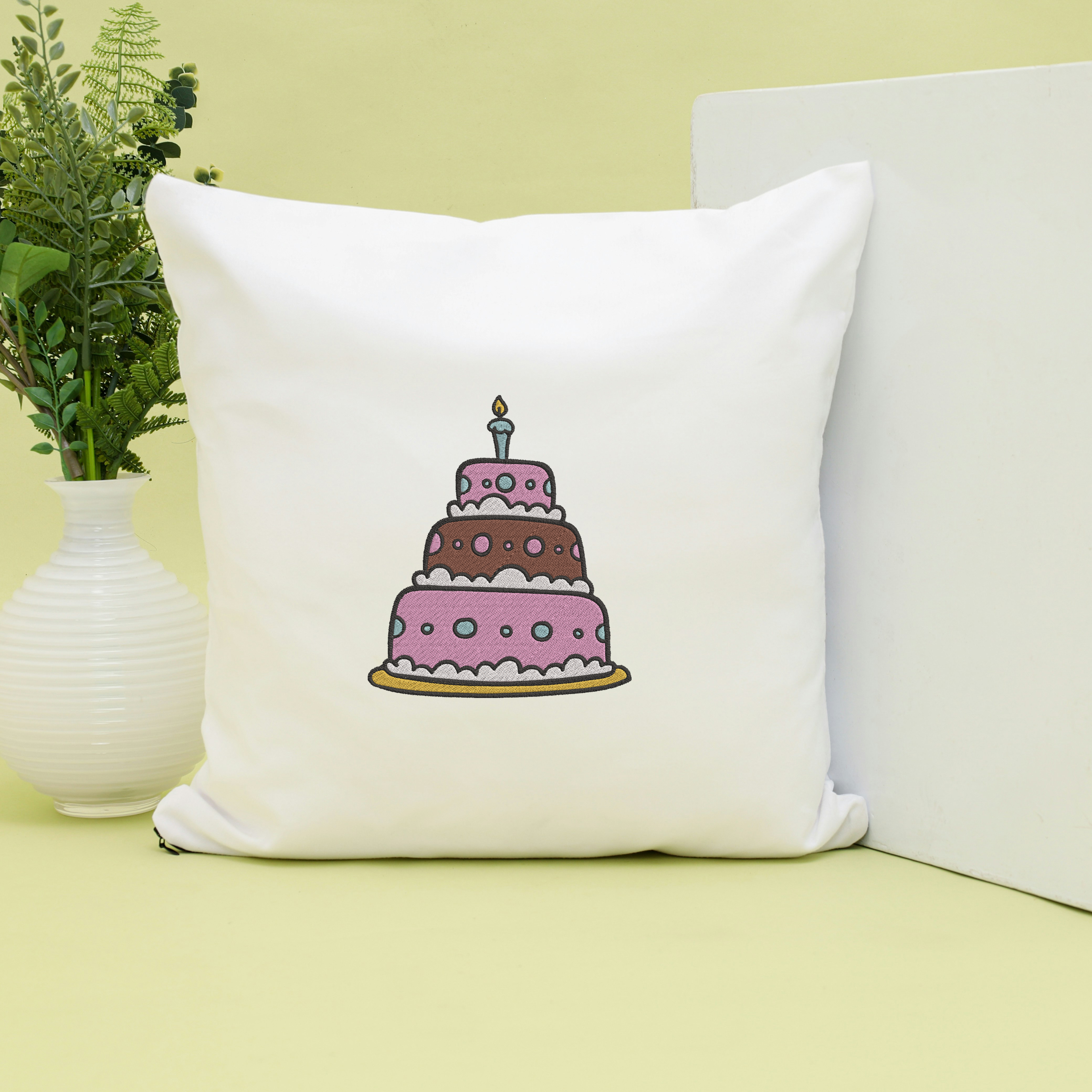 Birthday Cake Embroidery Bundle, Party Cake Embroidery Design,  Instant Download thumbnail 5