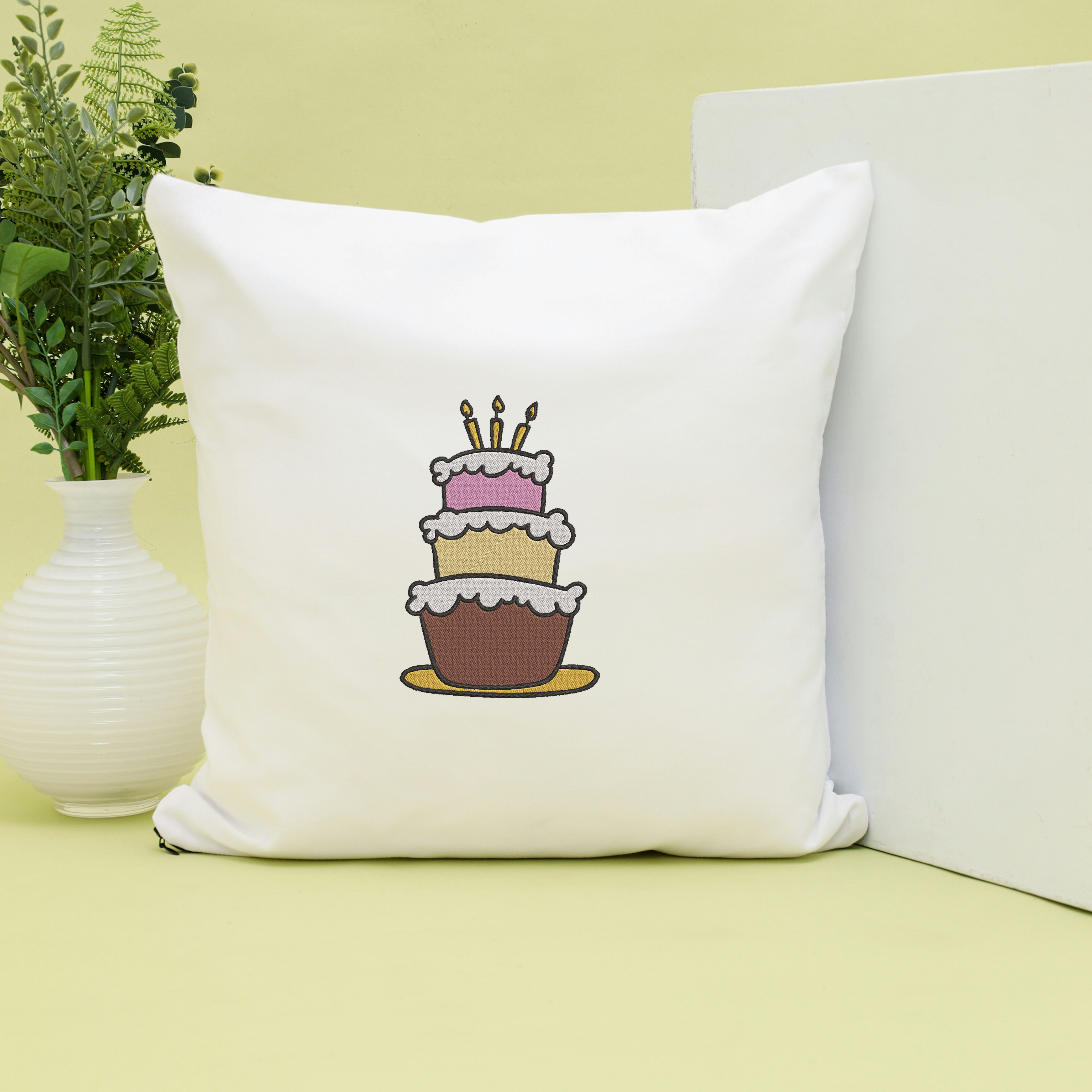 Birthday Cake Embroidery Bundle, Party Cake Embroidery Design,  Instant Download thumbnail 6
