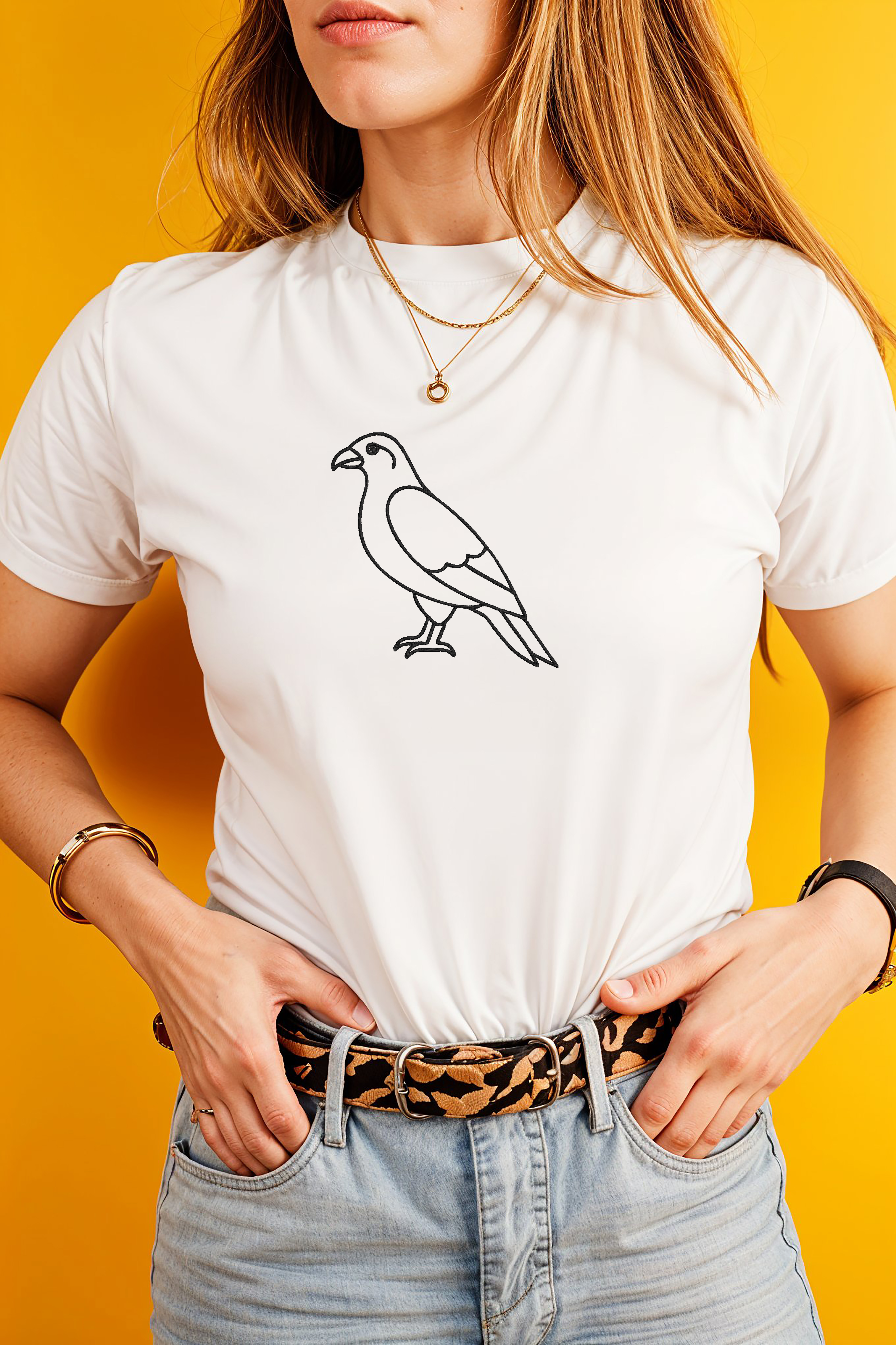 Bird Line Art Embroidery Bundle,  Flying Bird Machine Embroidery, Instant Download thumbnail 2