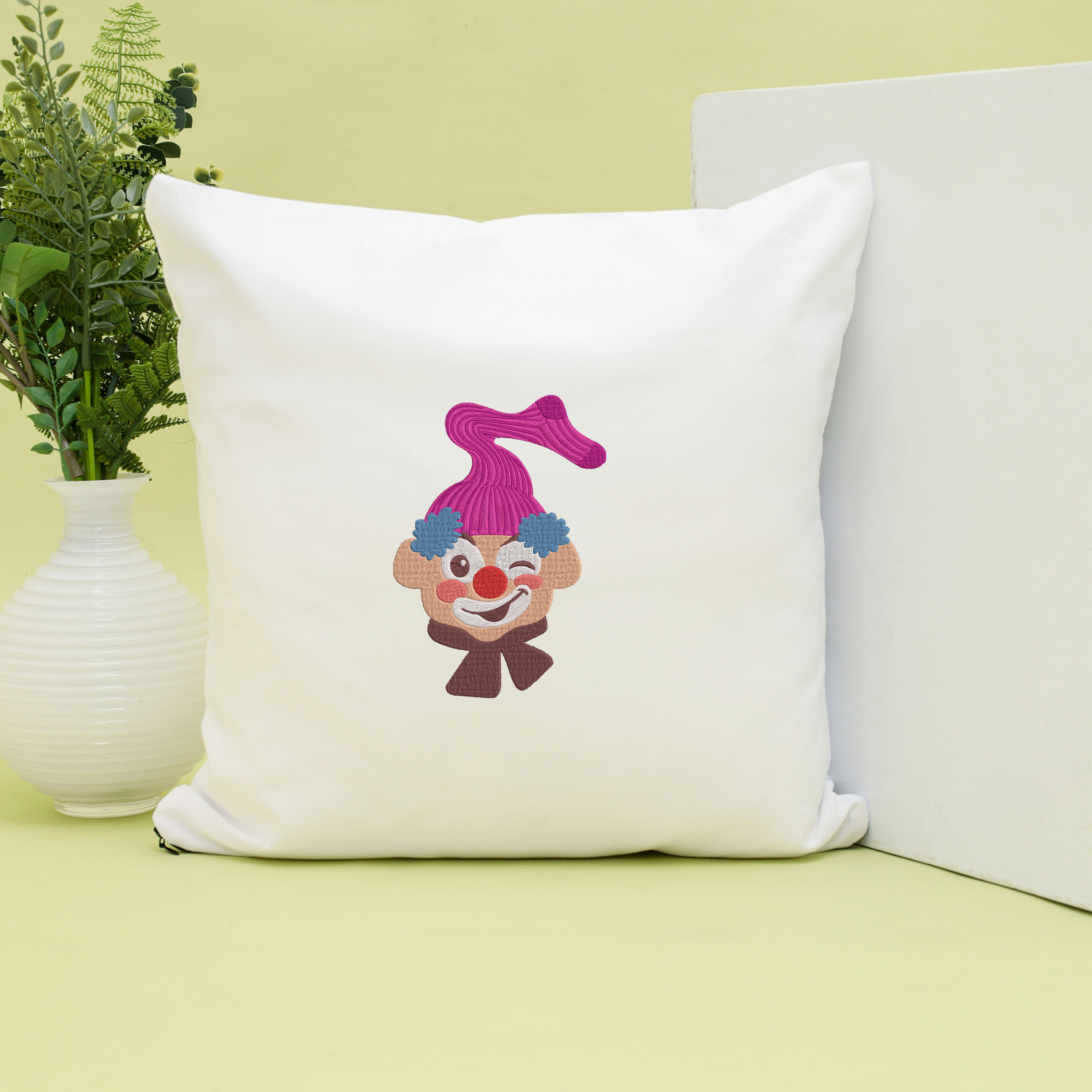 Cute Circus Clown Embroidery Design, Funny Clown Machine Embroidery Instant Download thumbnail 7