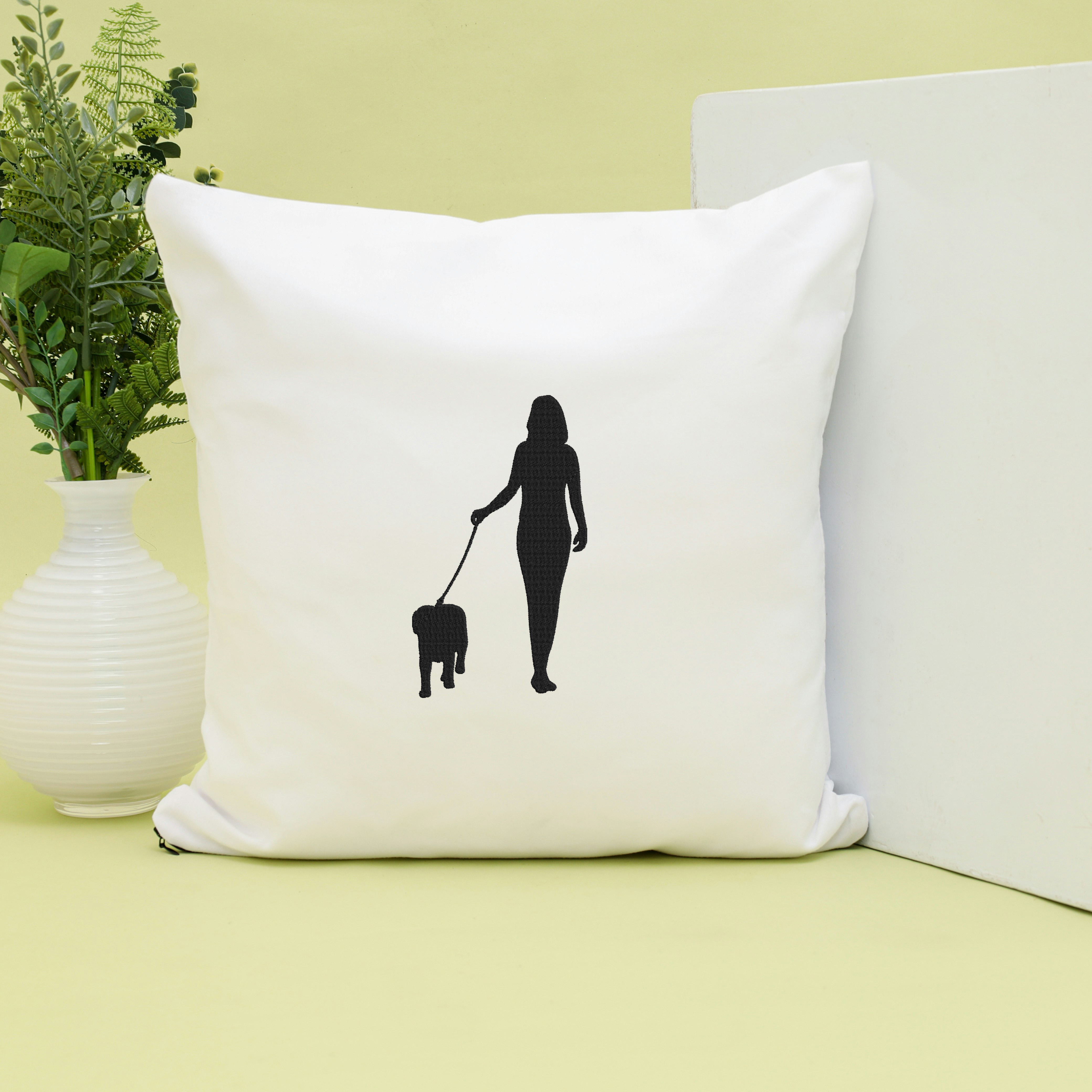 Dog Walking Embroidery Design Bundle, Pet Walker Machine Embroidery Files,  Instant Download thumbnail 5