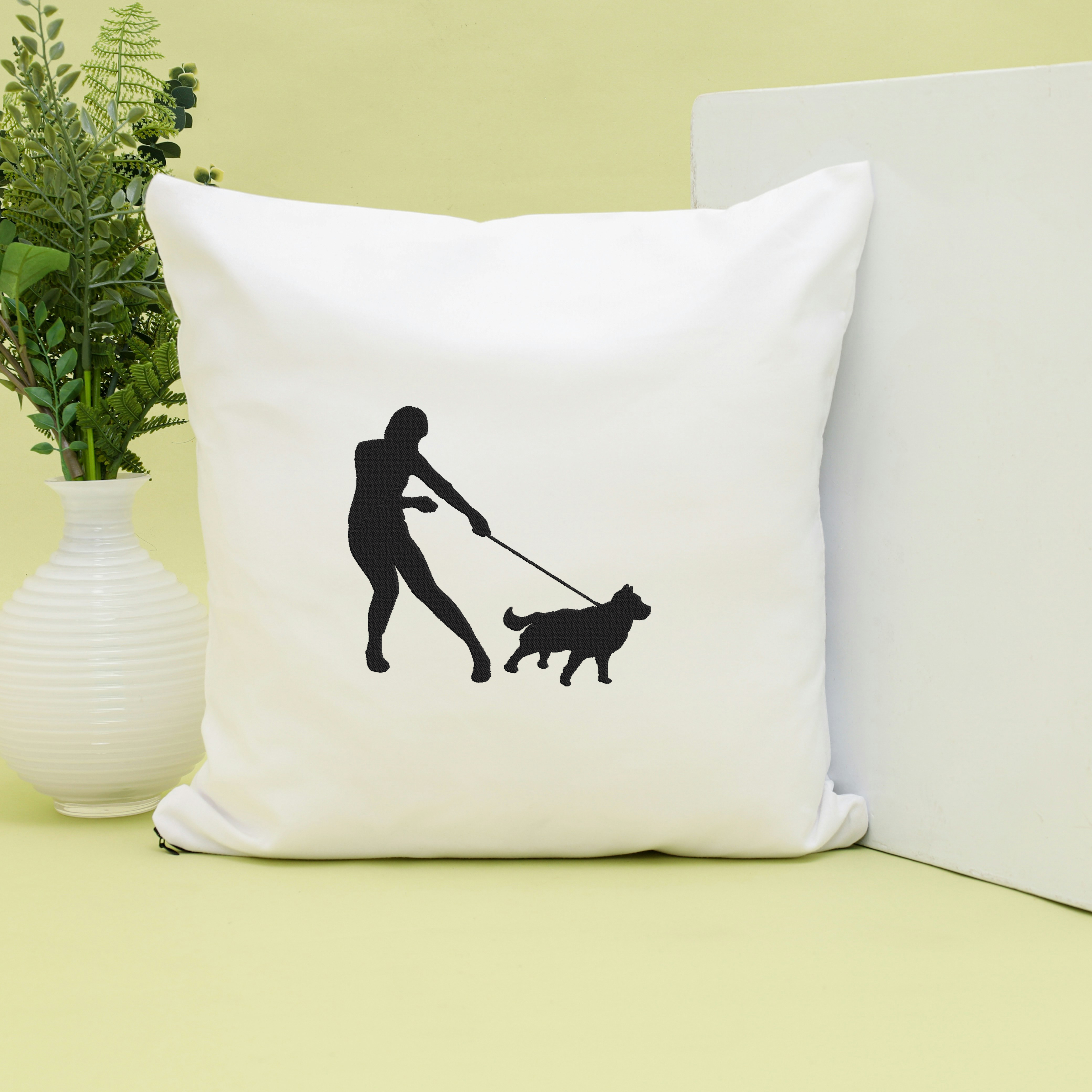 Dog Walking Embroidery Design Bundle, Pet Walker Machine Embroidery Files,  Instant Download thumbnail 6
