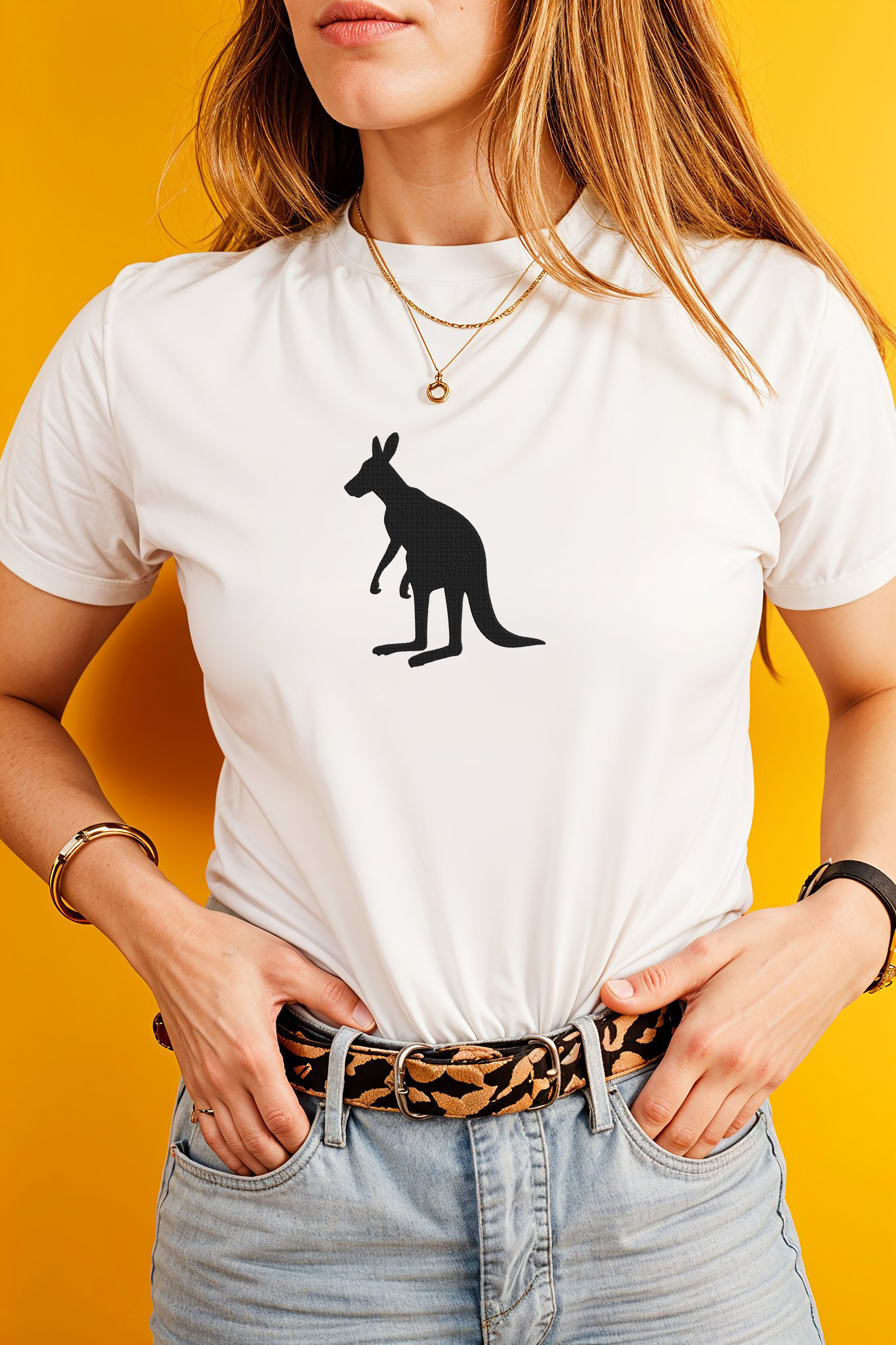 Kangaroo Embroidery Design Bundle, Australia Animal Machine Embroidery Files, Instant Download thumbnail 2
