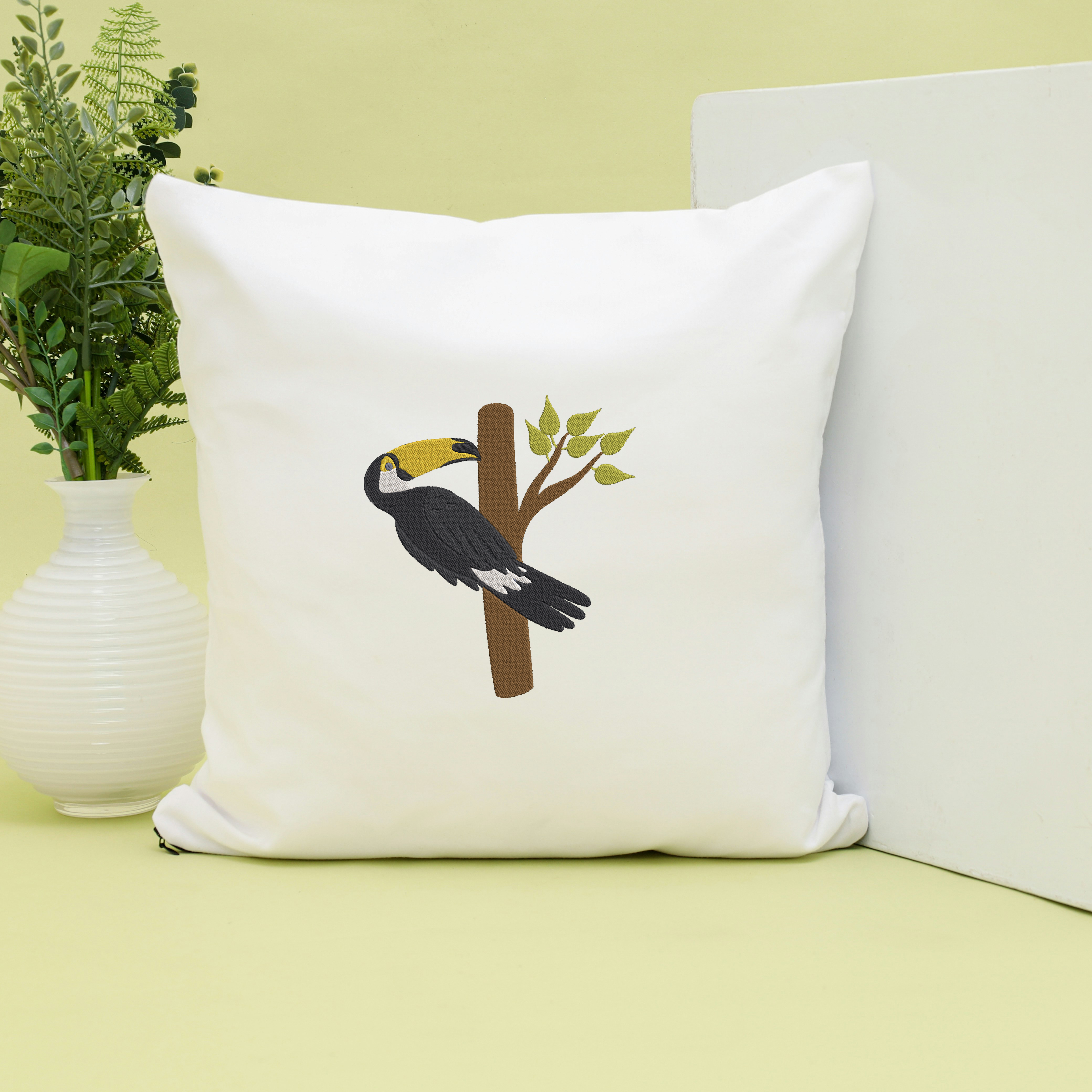 Toucan Embroidery Bundle, Tropical Bird Embroidery Design, Jungle Bird Machine Embroidery File thumbnail 5