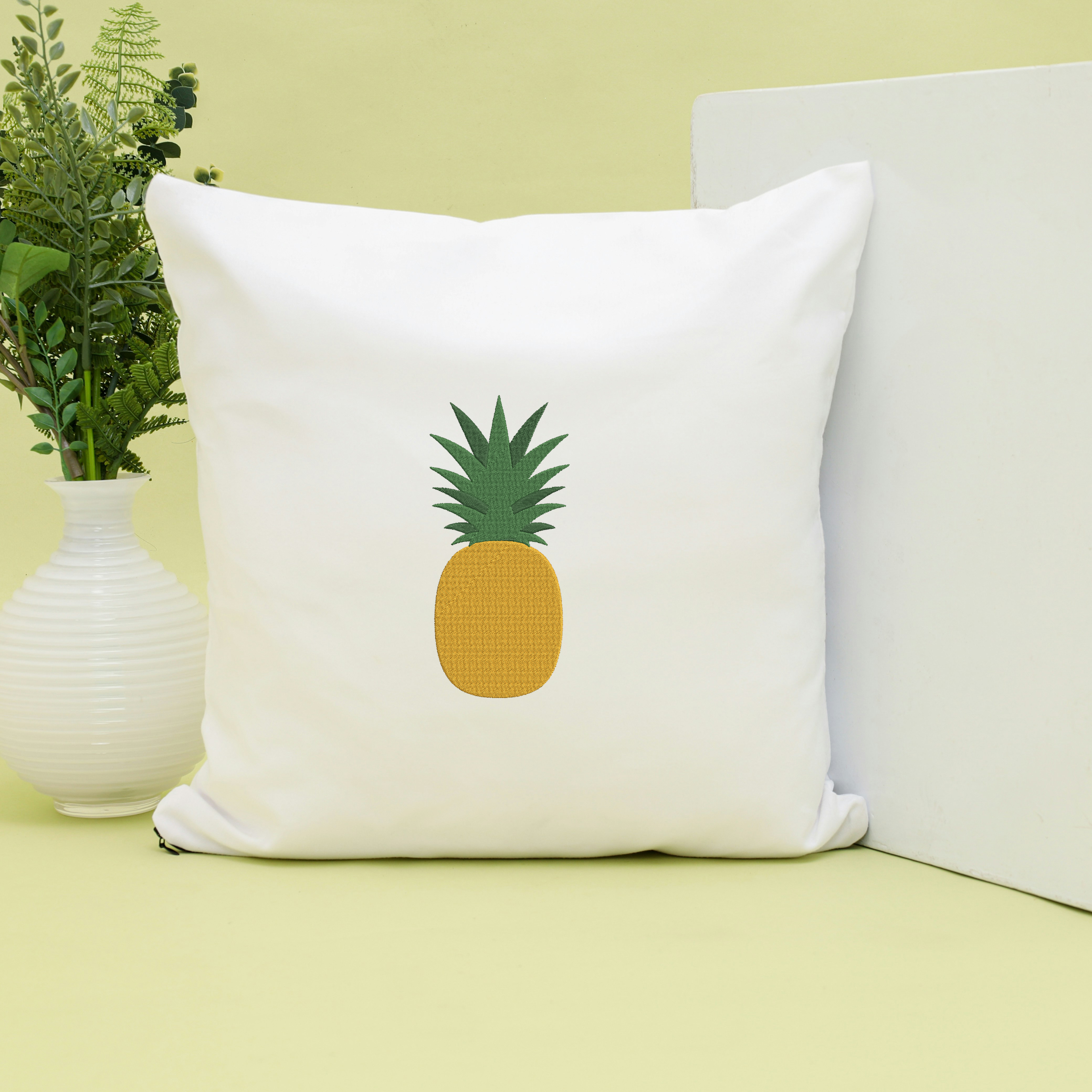 Pineapple Embroidery Bundle, Tropical Fruit Embroidery Design, Summer Pineapple Machine Embroidery File thumbnail 5