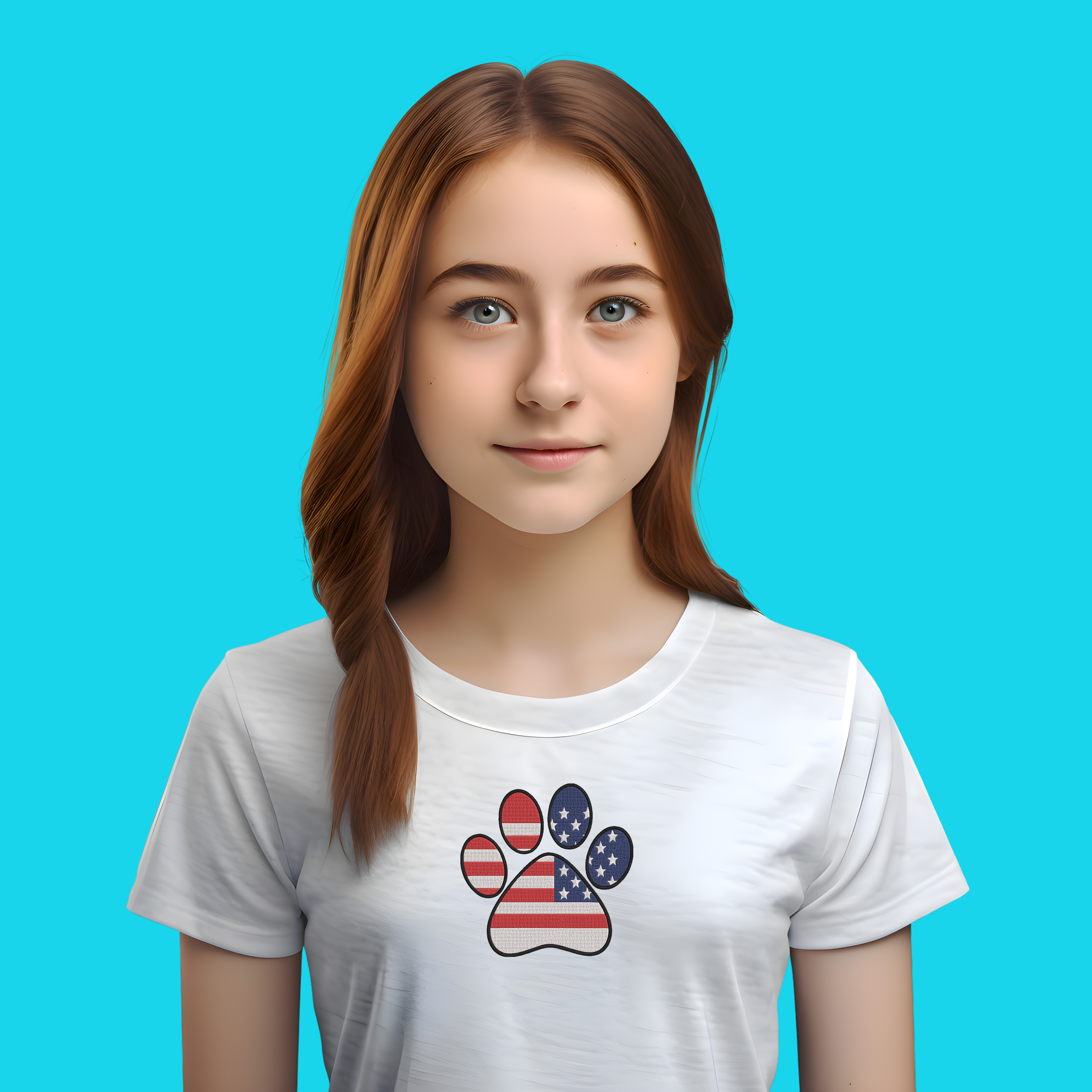 Patriotic Cat Embroidery Design Bundle, USA Kitten Pattern, Digital Download thumbnail 8