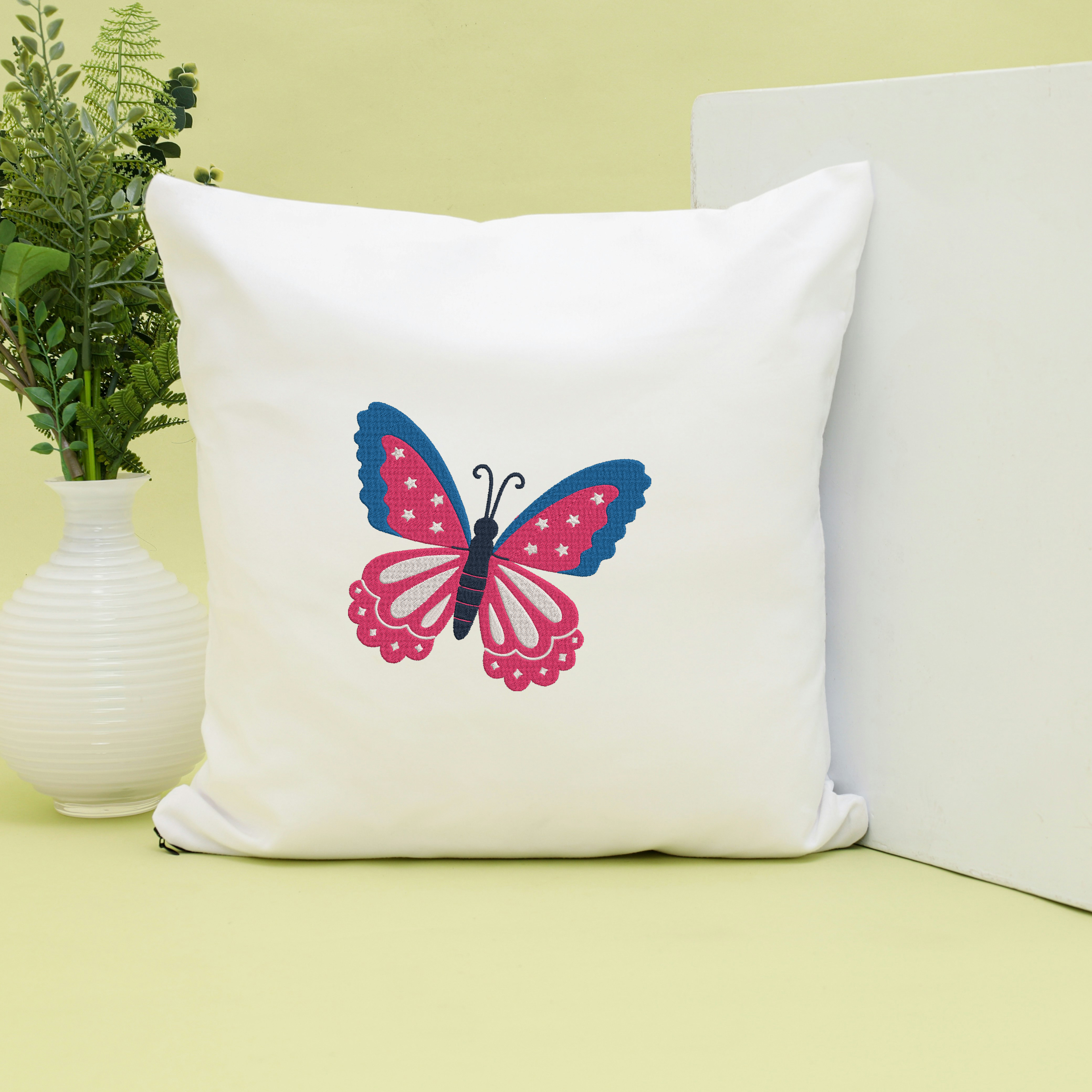 Patriotic Butterfly Embroidery Design Bundle, USA Flag Butterfly Pattern, Digital Download thumbnail 5