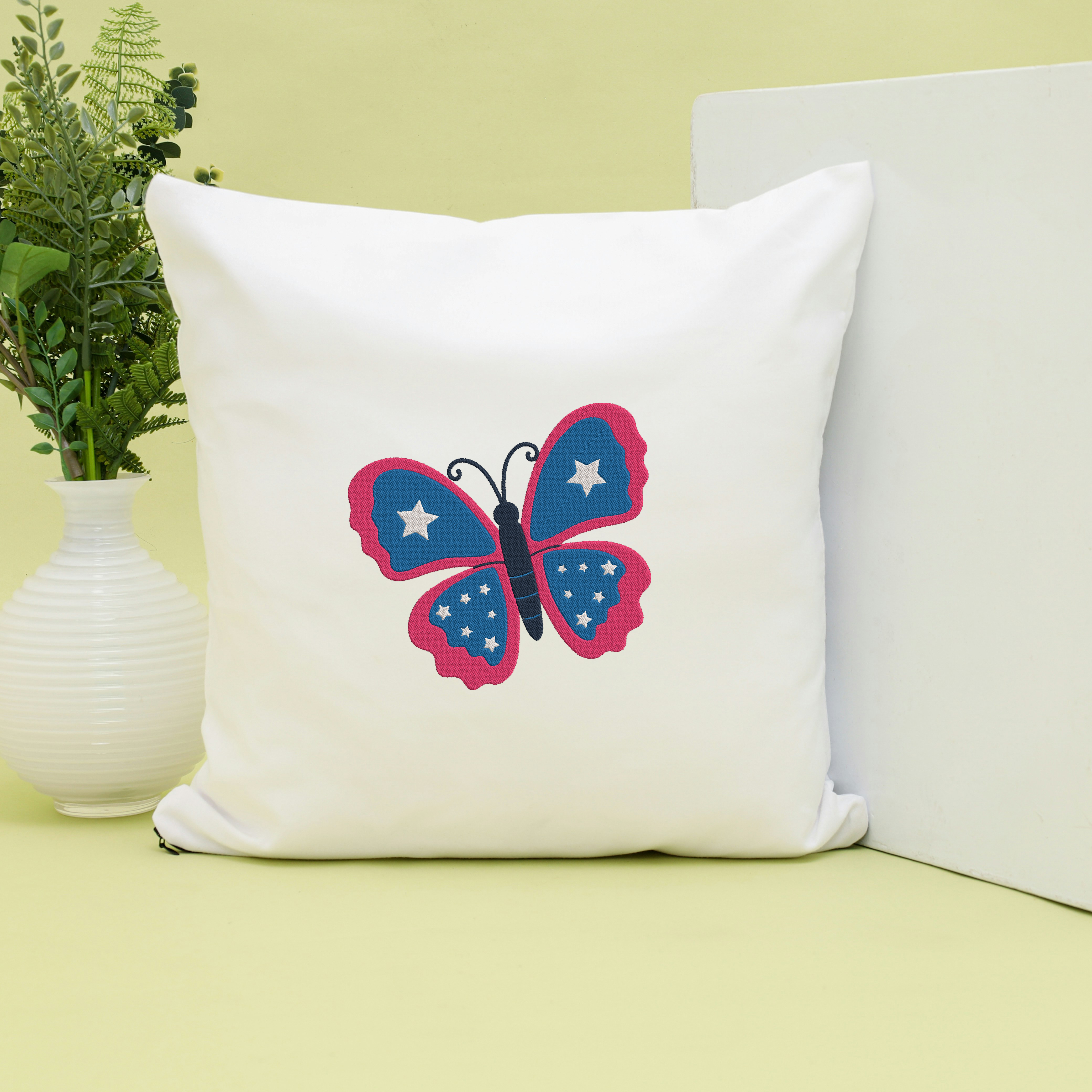 Patriotic Butterfly Embroidery Design Bundle, USA Flag Butterfly Pattern, Digital Download thumbnail 6