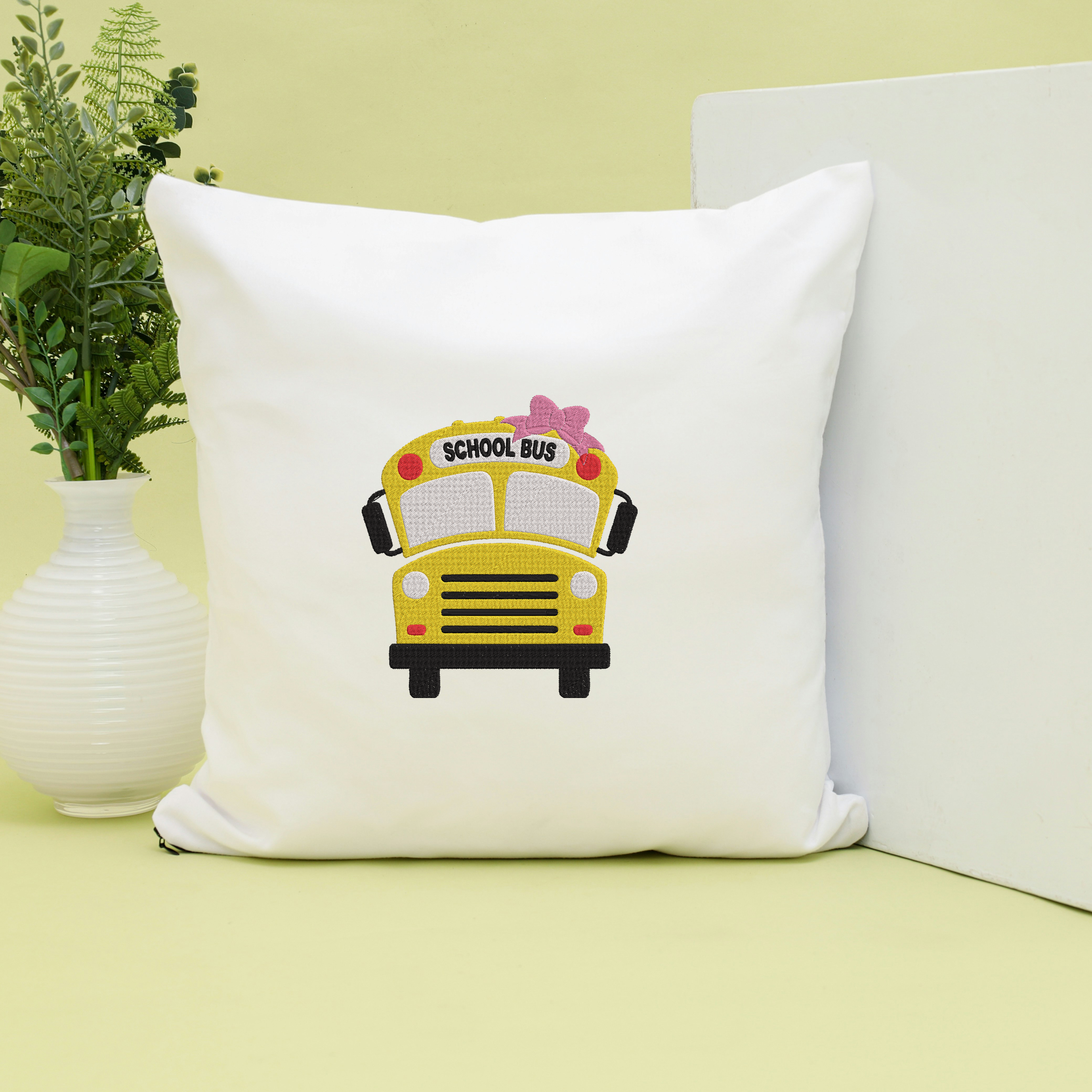School Bus Embroidery Design Bundle, Back To School Bus Embroidery File thumbnail 5