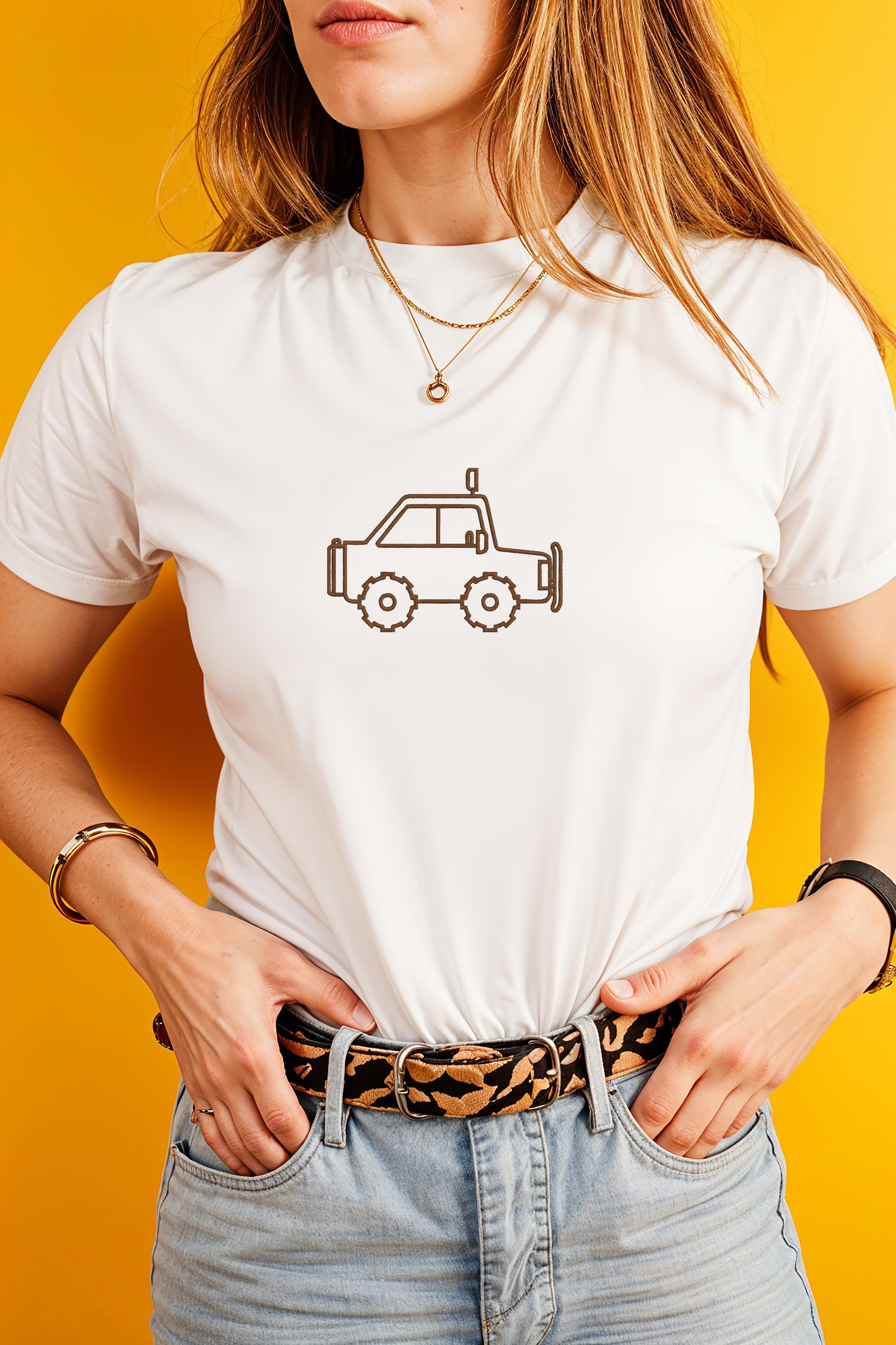 Off Road Car Embroidery Bundle, Jeep Vehicle Embroidery Design, SUV Truck Machine Embroidery File thumbnail 3