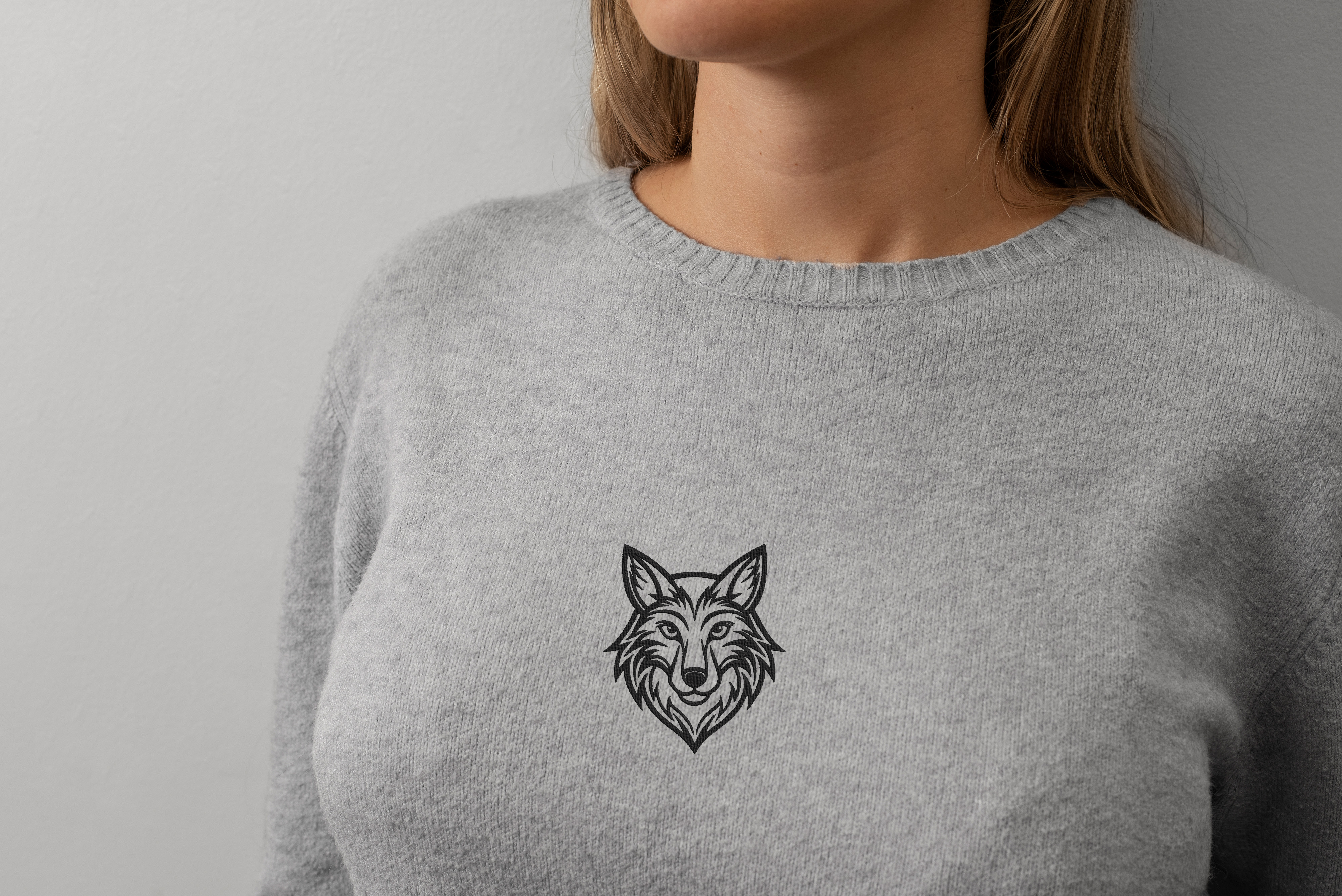 Wolf Head Embroidery Design, Wolf Silhouette Embroidery File, Instant Download thumbnail 9