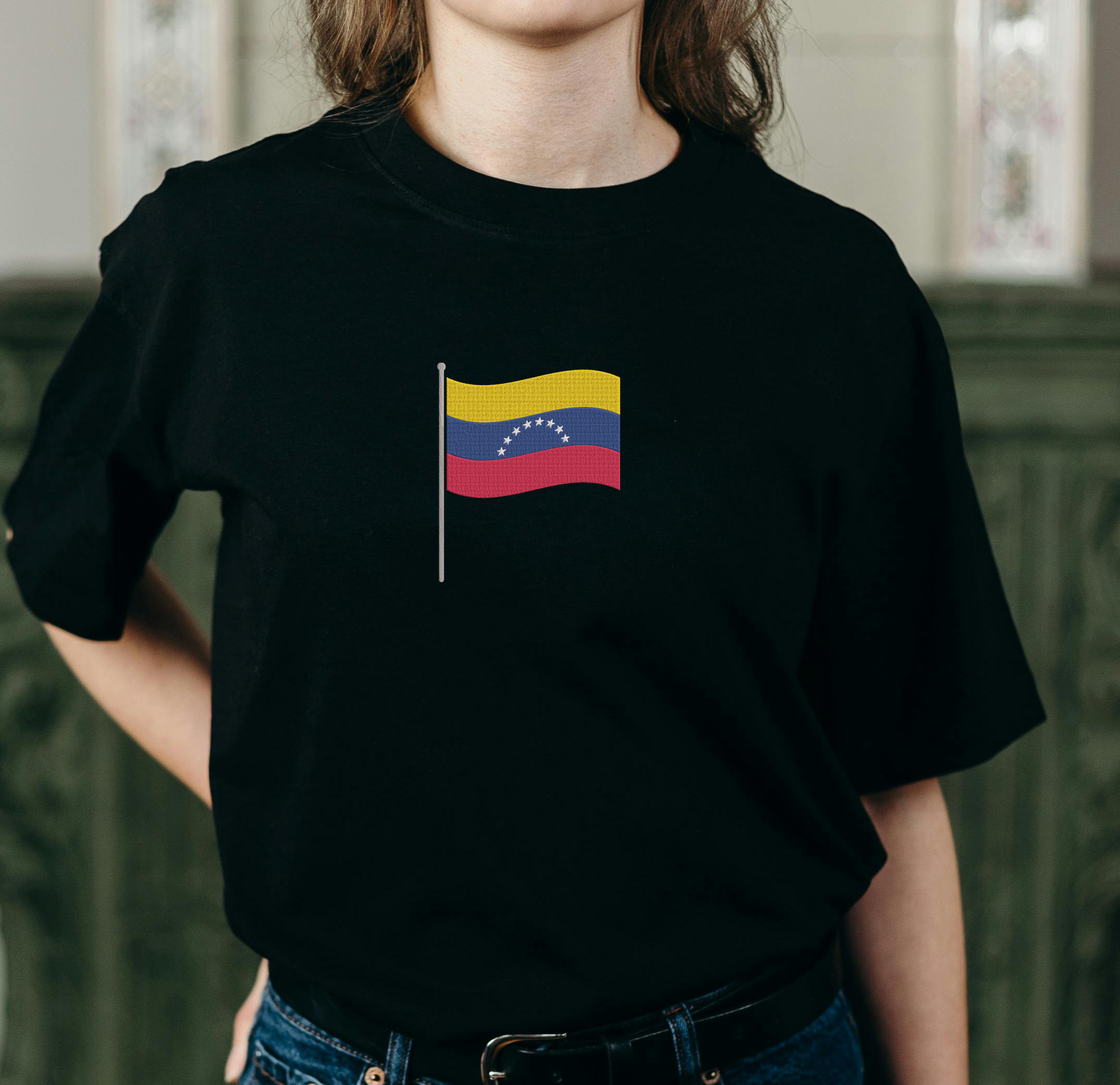 Venezuela Flag Embroidery Design Bundle, Venezuelan Flag Machine Embroidery File, Instant Download thumbnail 5