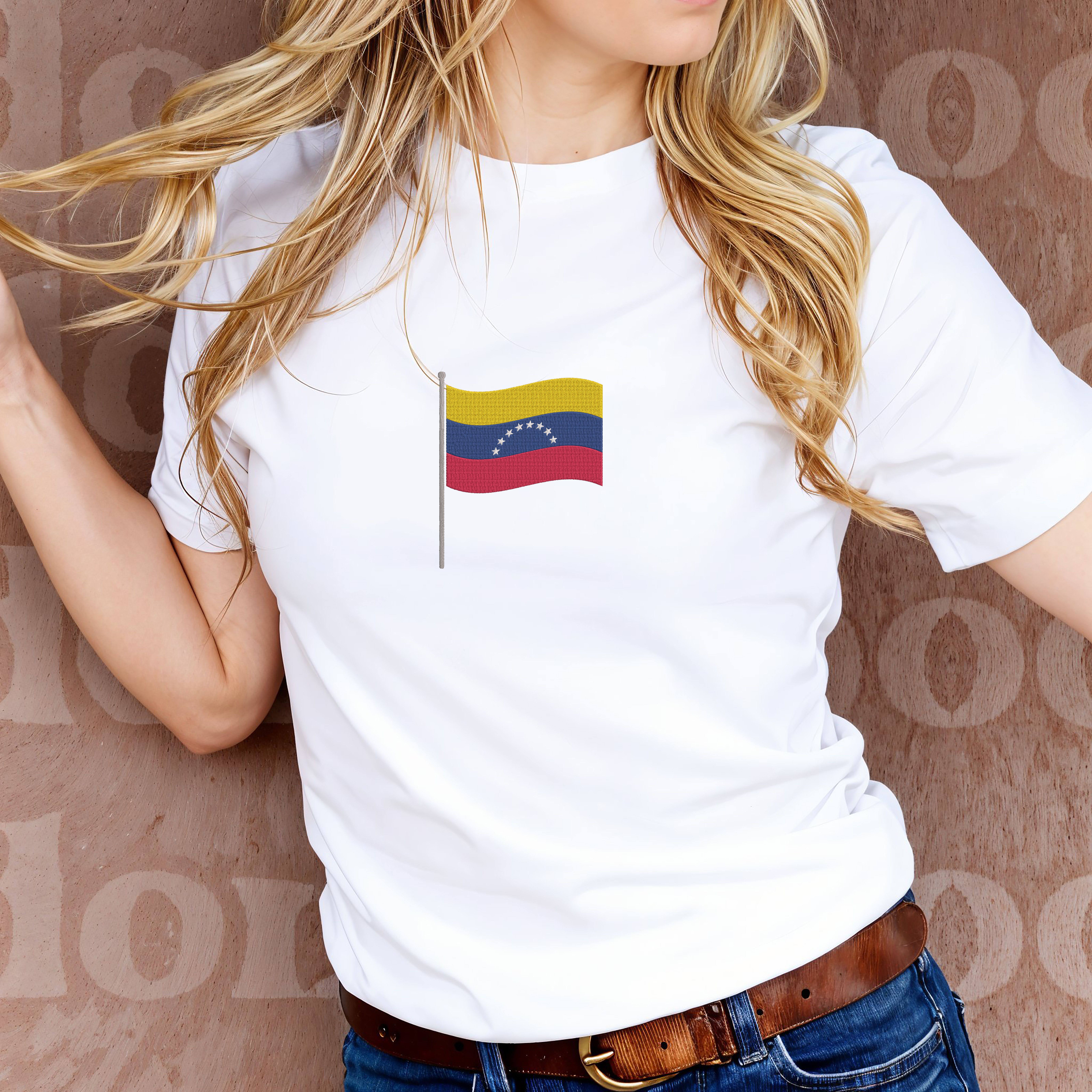 Venezuela Flag Embroidery Design Bundle, Venezuelan Flag Machine Embroidery File, Instant Download thumbnail 6
