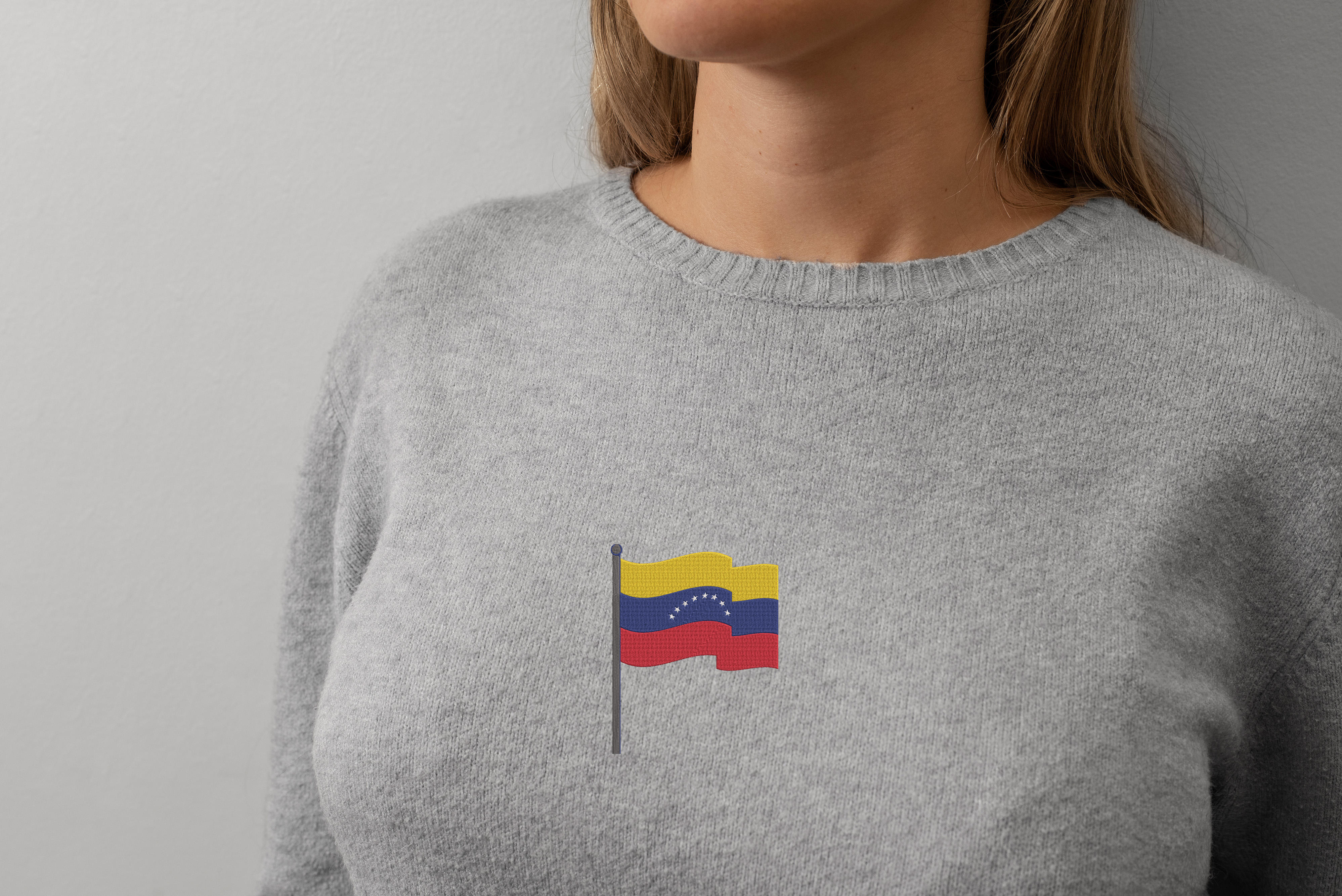 Venezuela Flag Embroidery Design Bundle, Venezuelan Flag Machine Embroidery File, Instant Download thumbnail 8