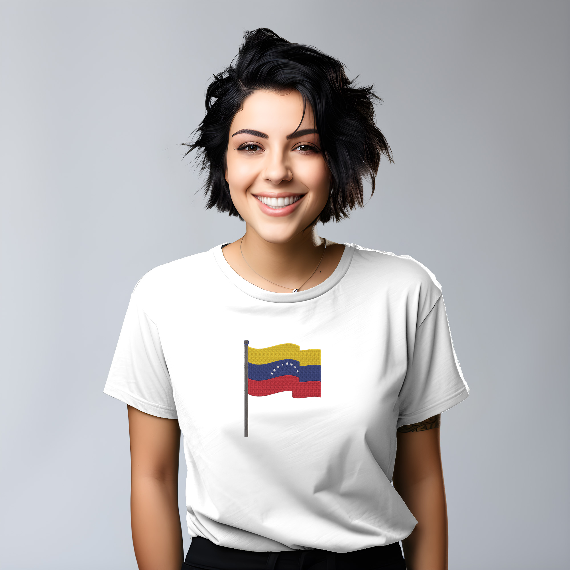 Venezuela Flag Embroidery Design Bundle, Venezuelan Flag Machine Embroidery File, Instant Download thumbnail 9