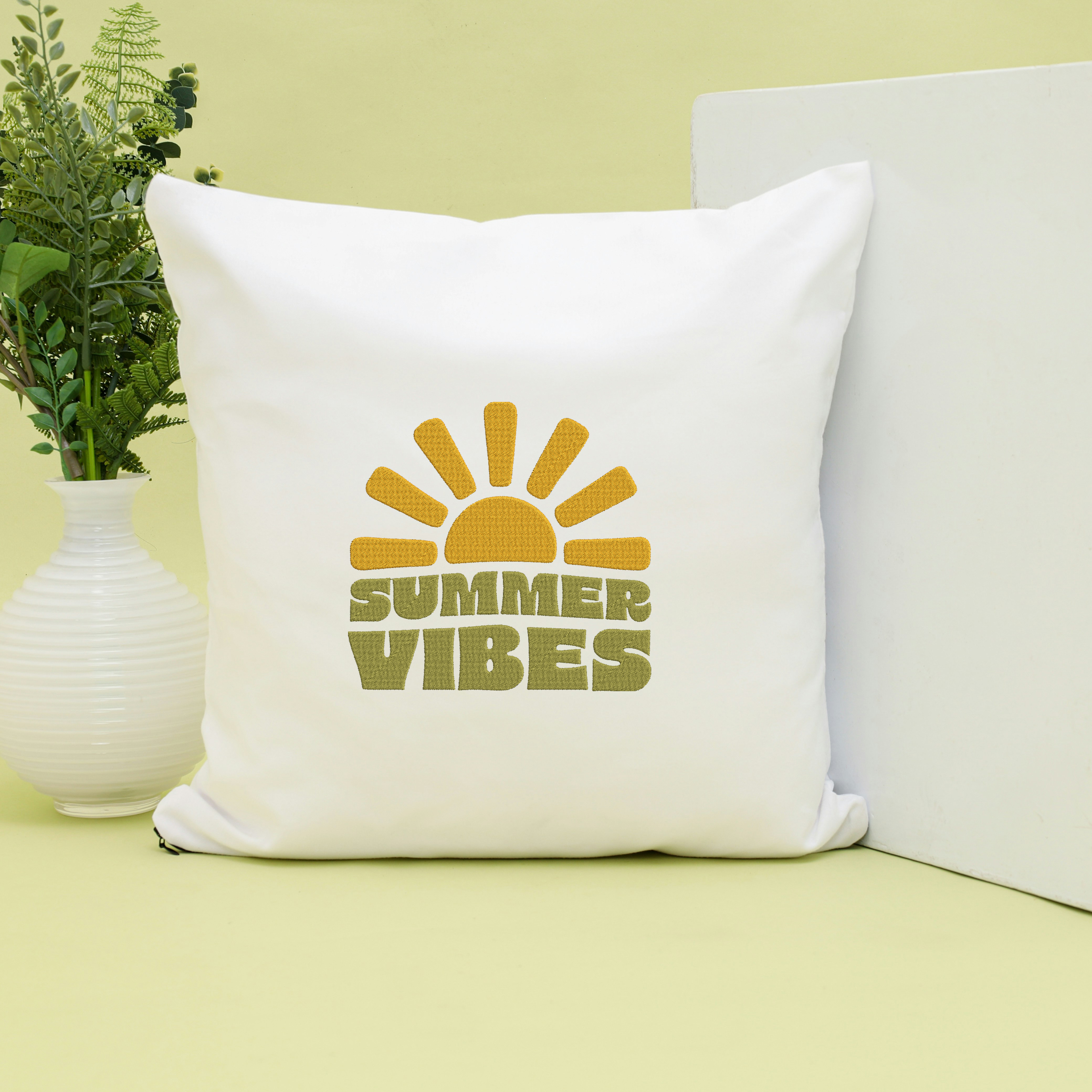 Summer Vibes Embroidery Bundle, Sunshine Beach Embroidery Design, Summer Quote Machine Embroidery File thumbnail 5