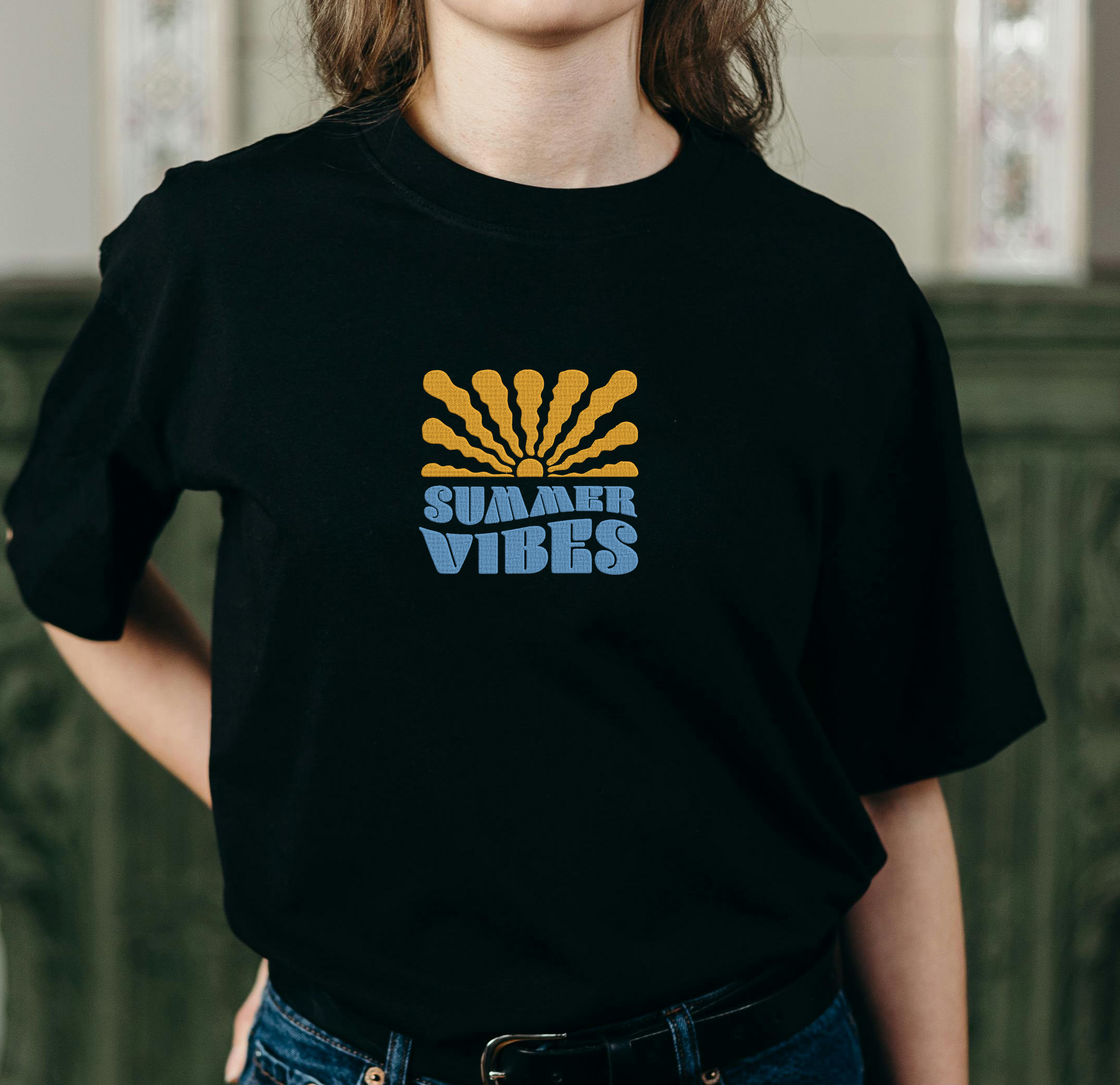 Summer Vibes Embroidery Bundle, Sunshine Beach Embroidery Design, Summer Quote Machine Embroidery File thumbnail 7