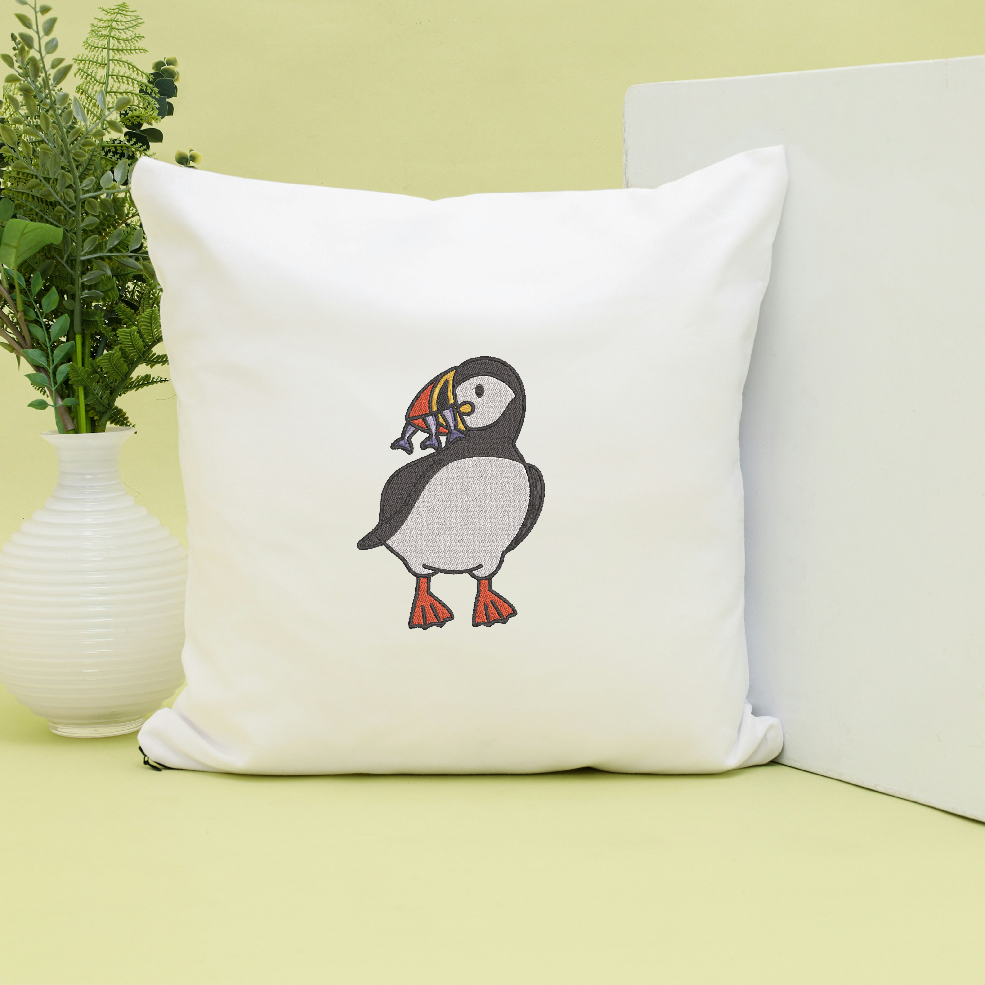 Puffin Embroidery Design Bundle, Cute Bird Pattern, Digital Download thumbnail 4