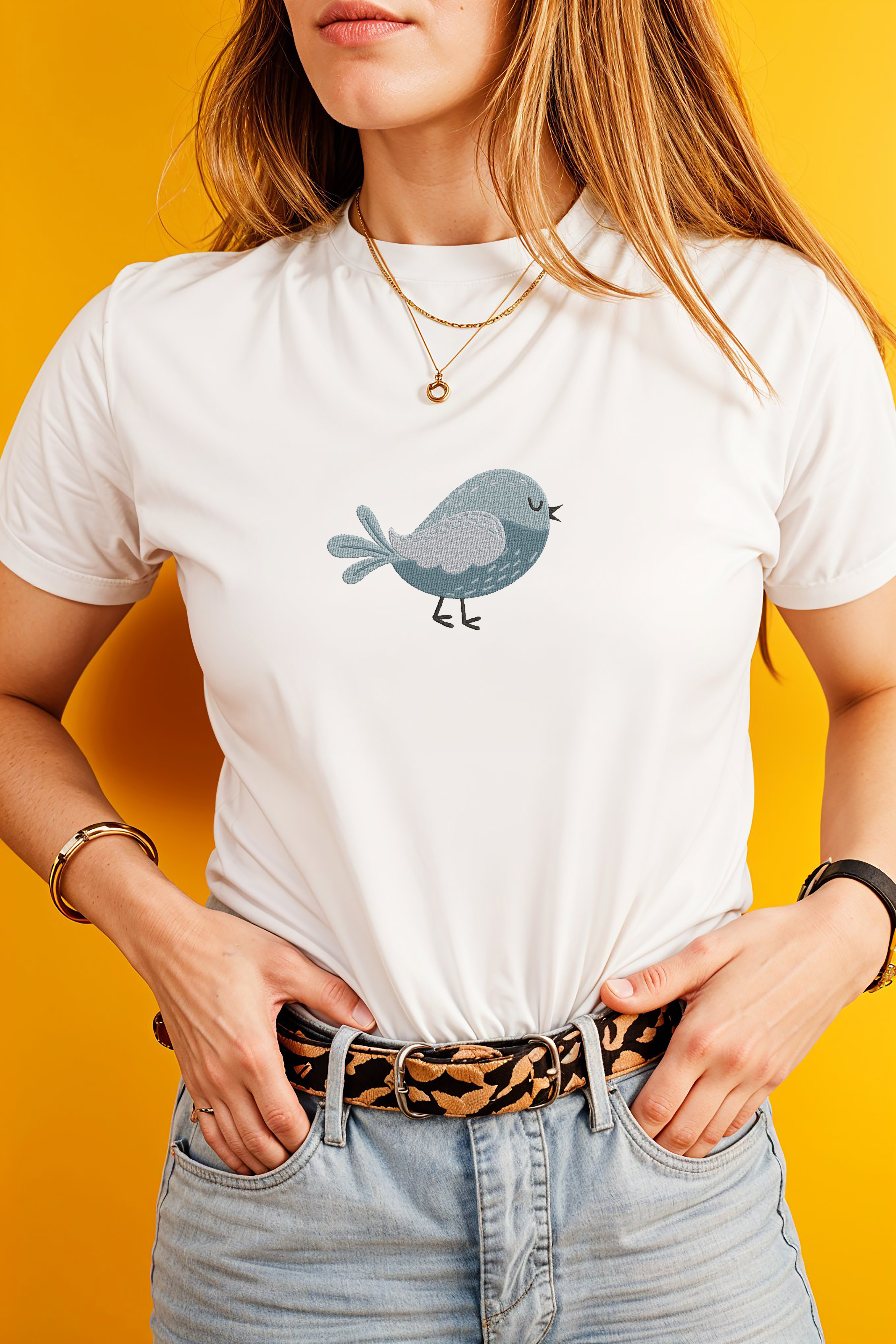 Colorful Birds Machine  Embroidery File, Cartoon Bird Embroidery,  Instant Download thumbnail 4