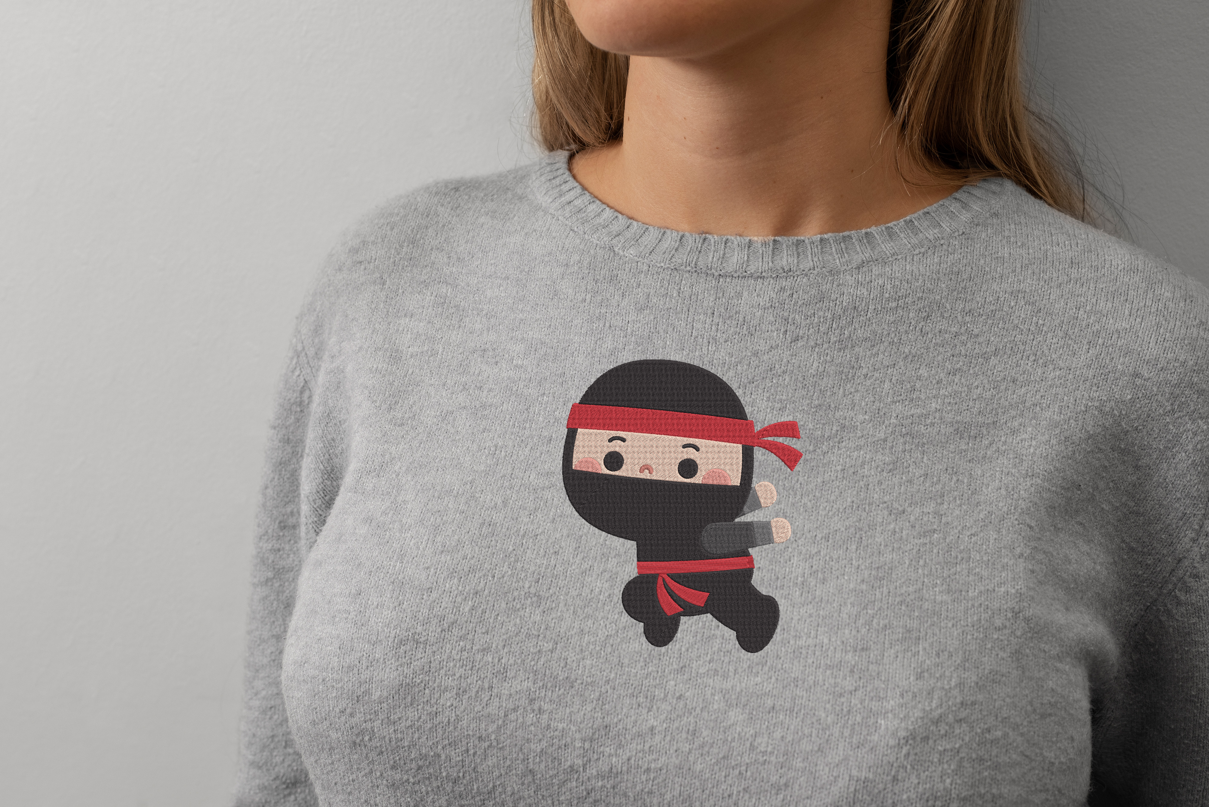 Cute Ninja Embroidery Bundle, Ninja Machine Embroidery Designs, Martial Arts Embroidery Files, Kids Ninja Embroidery Set thumbnail 12