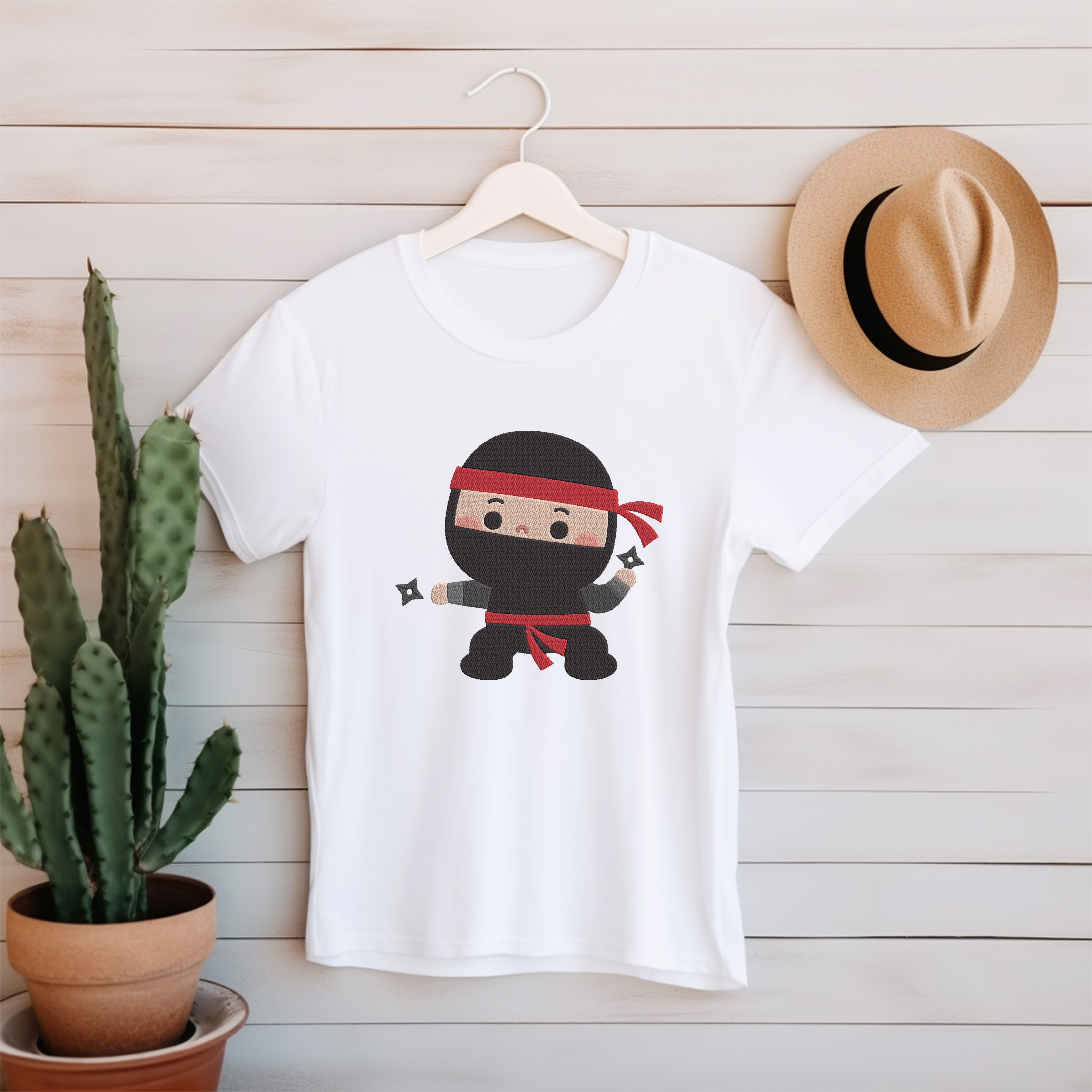 Cute Ninja Embroidery Bundle, Ninja Machine Embroidery Designs, Martial Arts Embroidery Files, Kids Ninja Embroidery Set thumbnail 4